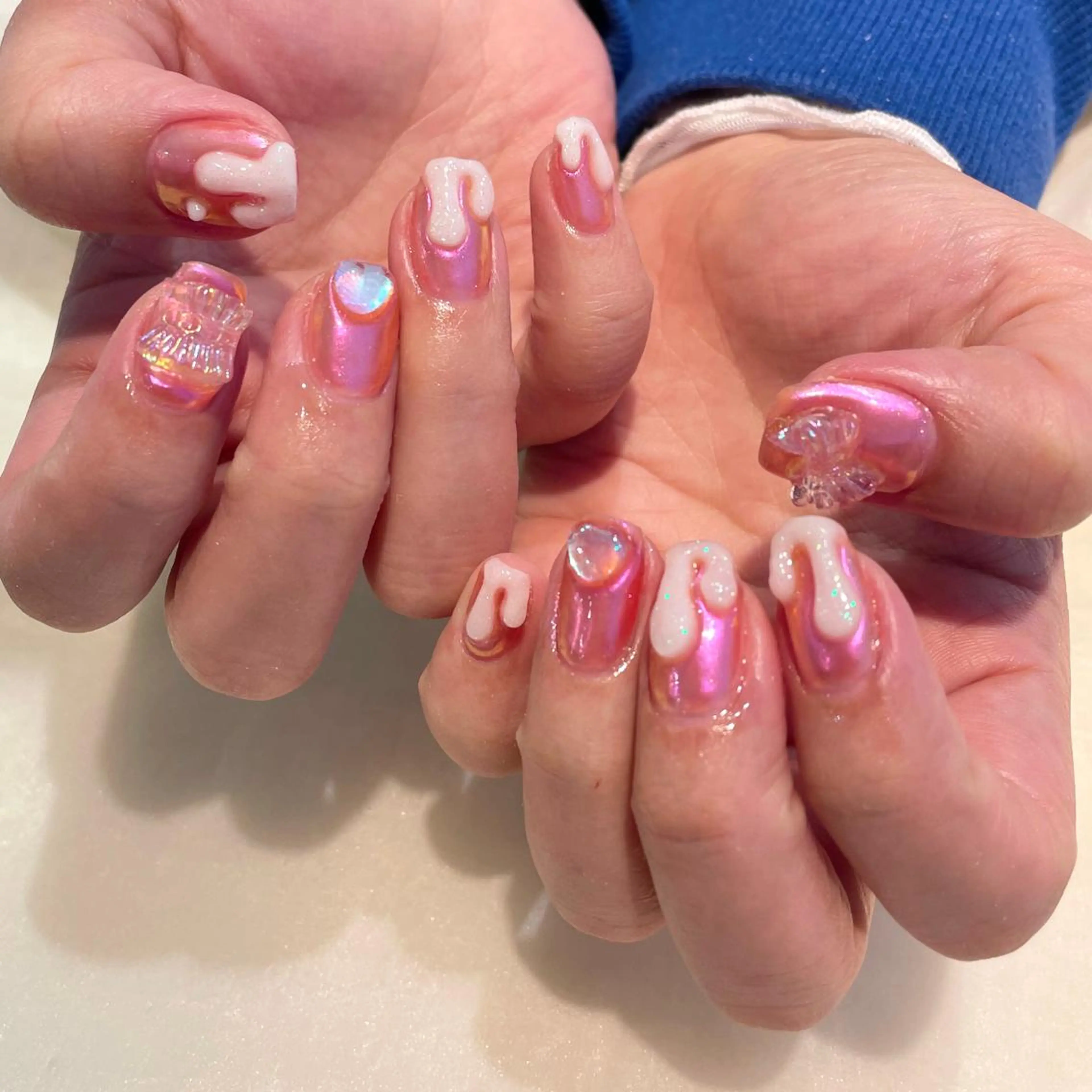 ネイル ハンドネイル 新井 ひなののネイルデザイン