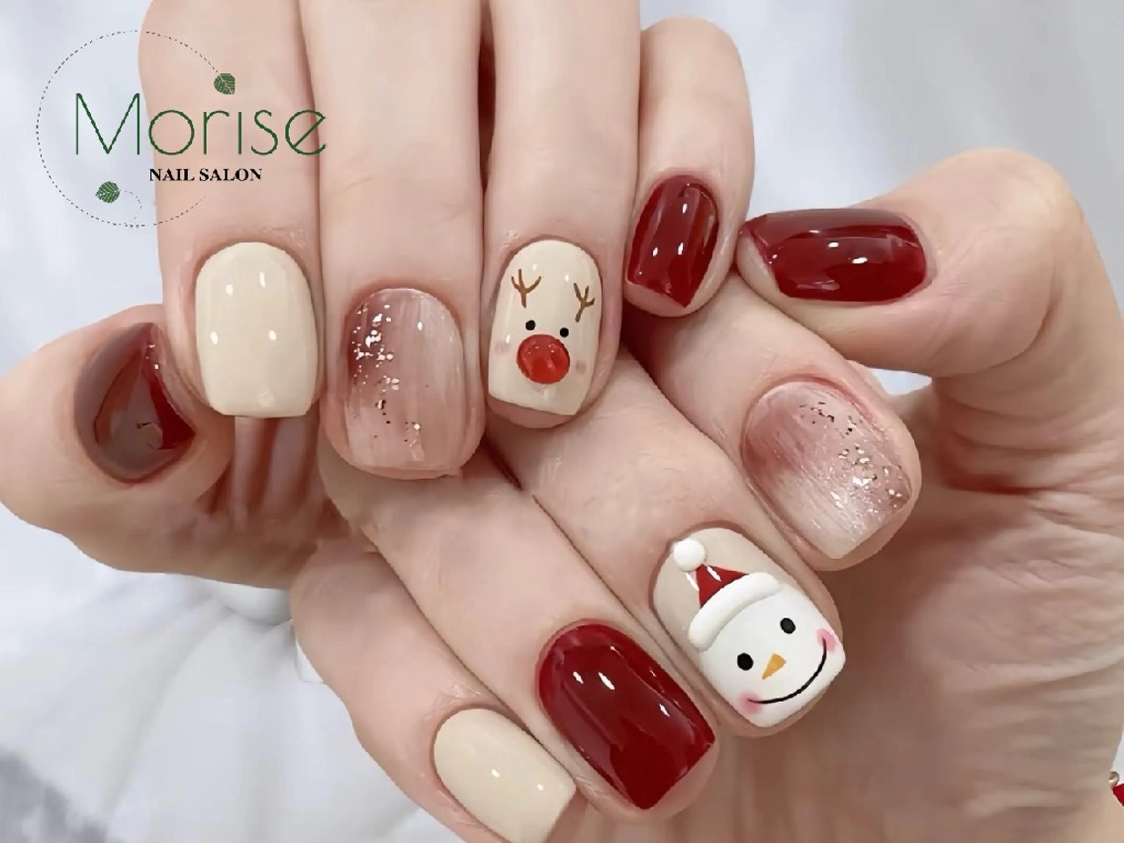 ネイル フットネイル フレンチネイル ジェルネイル ガラスフレンチ 韓国ネイル ハンドネイル ハンドケア MoriseNail 表参道のネイルデザイン
