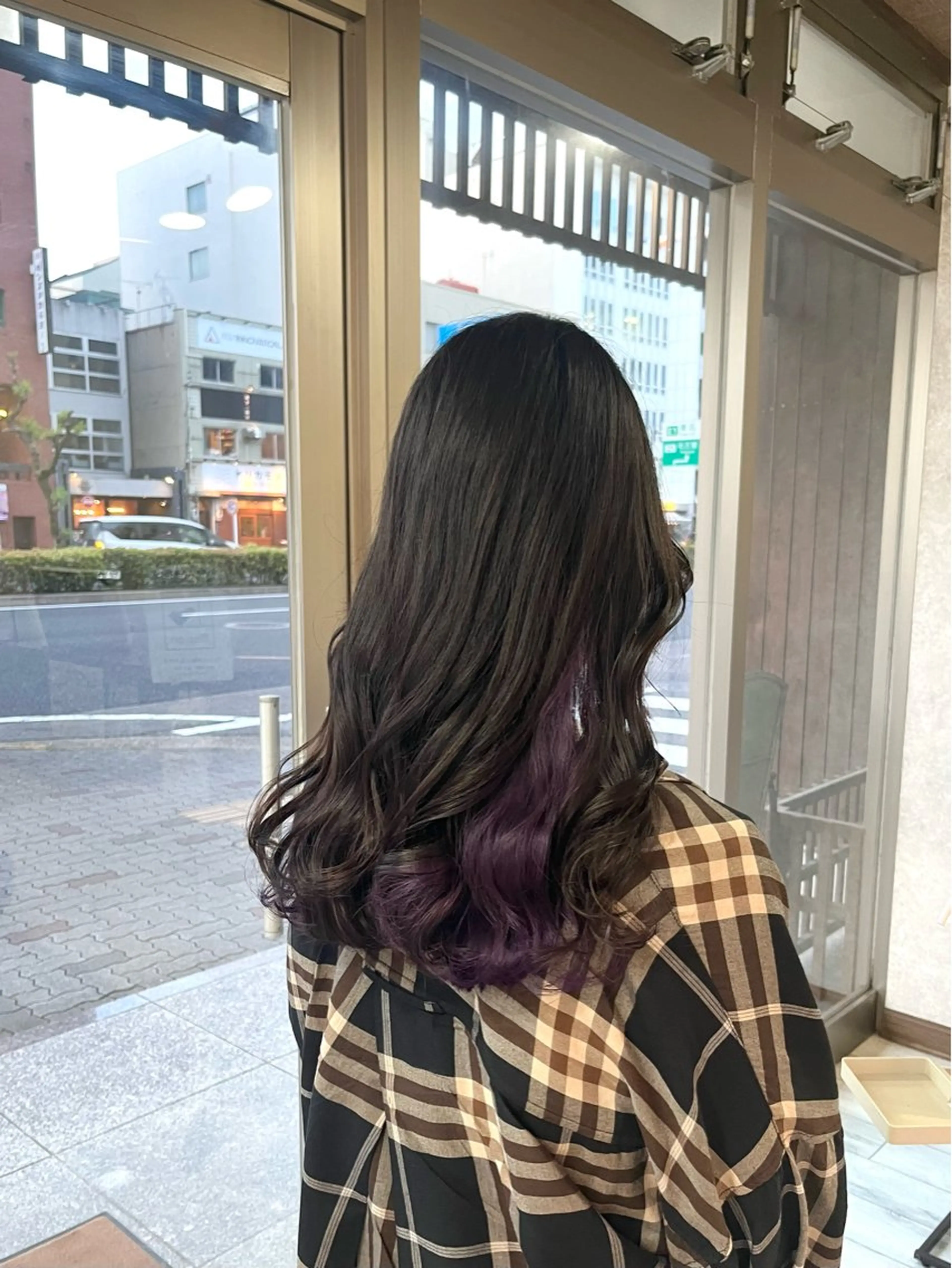 セミロング カラー ヘアカラー トリートメント 村田梨乃/ minim hairのヘアスタイル