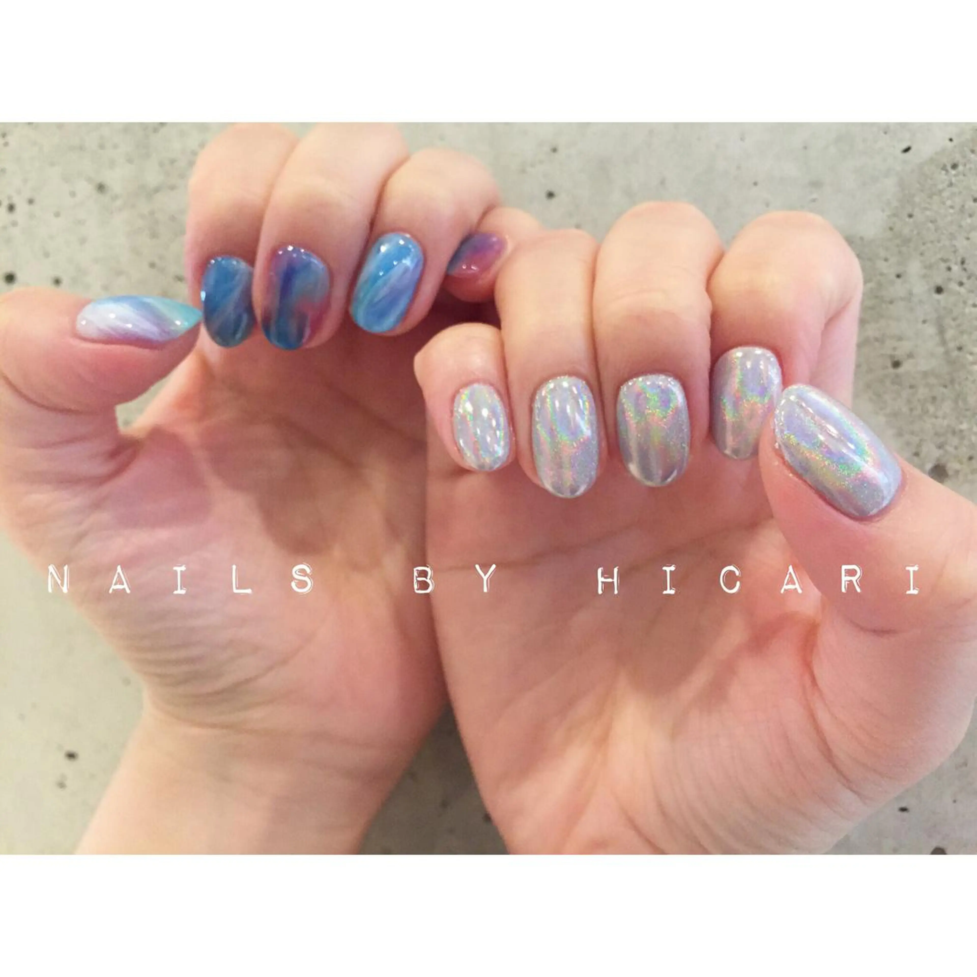 カラー ネイル マツエク・マツパ ジェルネイル ニュアンスネイル パラジェル illum hicariのネイルデザイン