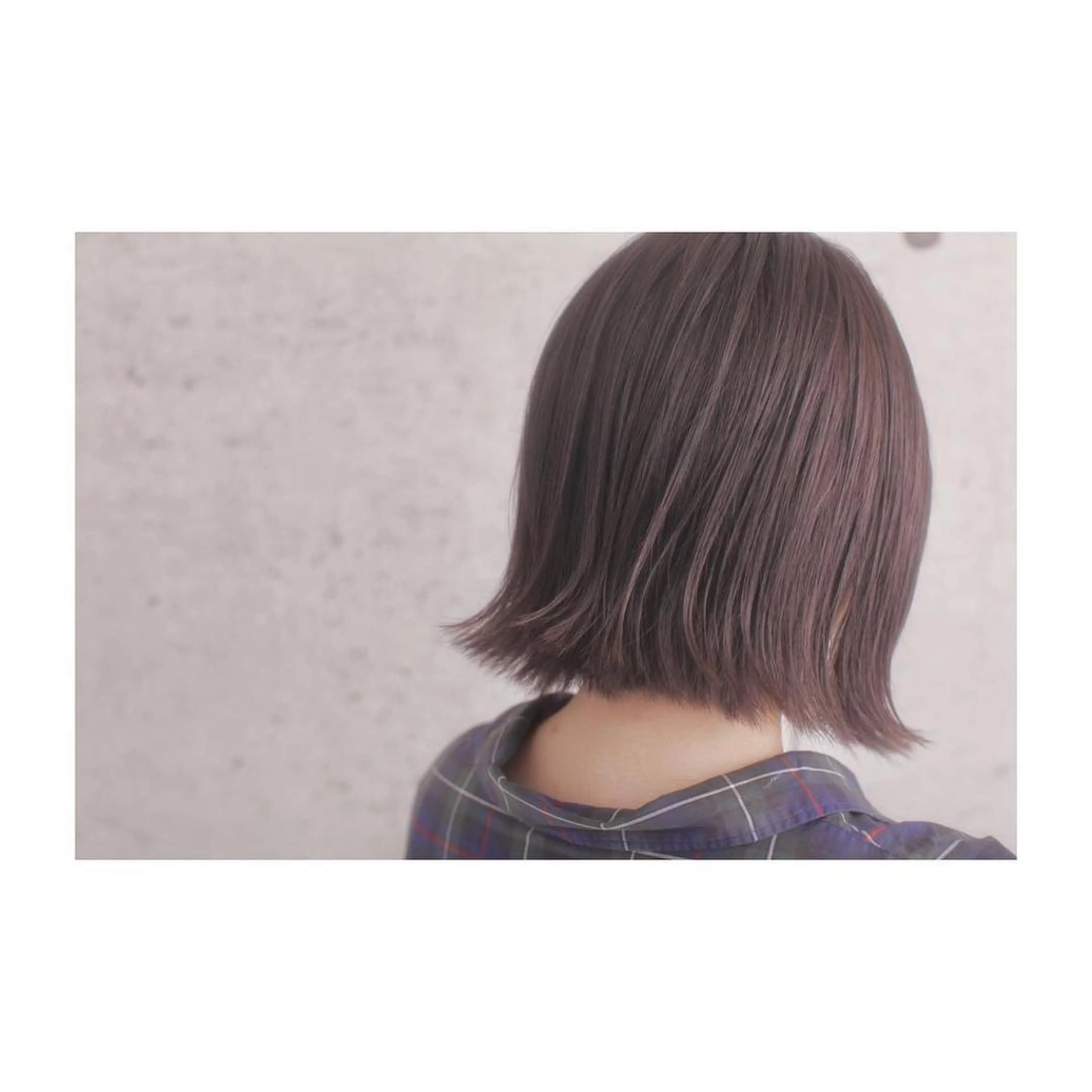 ミディアム カラー 透明感カラー グレージュ 長井 徹行のヘアスタイル