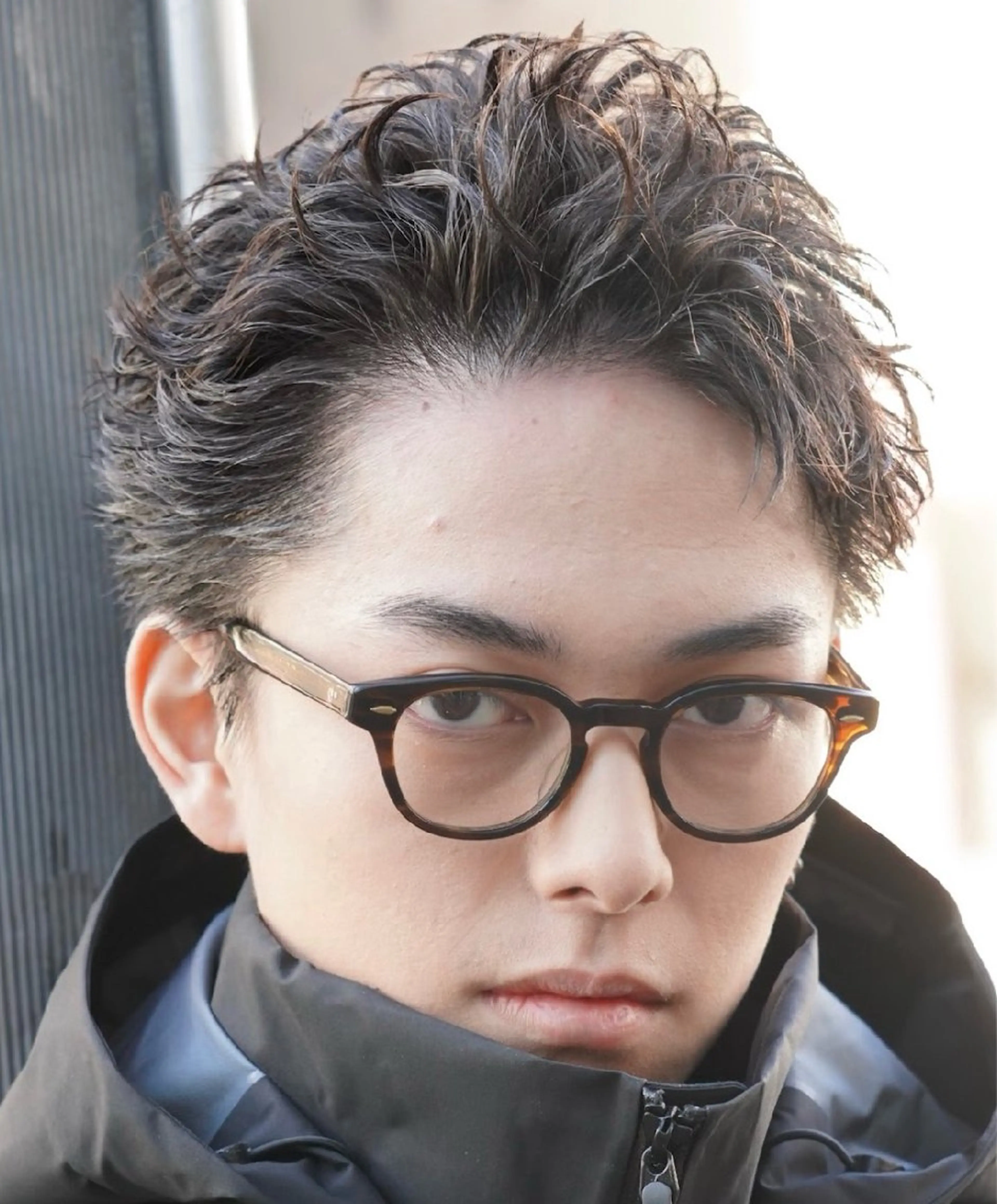 パーマ メンズ センターパート マッシュ メンズパーマ プードルパーマ メンズツイストパーマ カット パーマ トリートメント 仙台フェザーパーマ/ fifth/遠藤楓雅のヘアスタイル