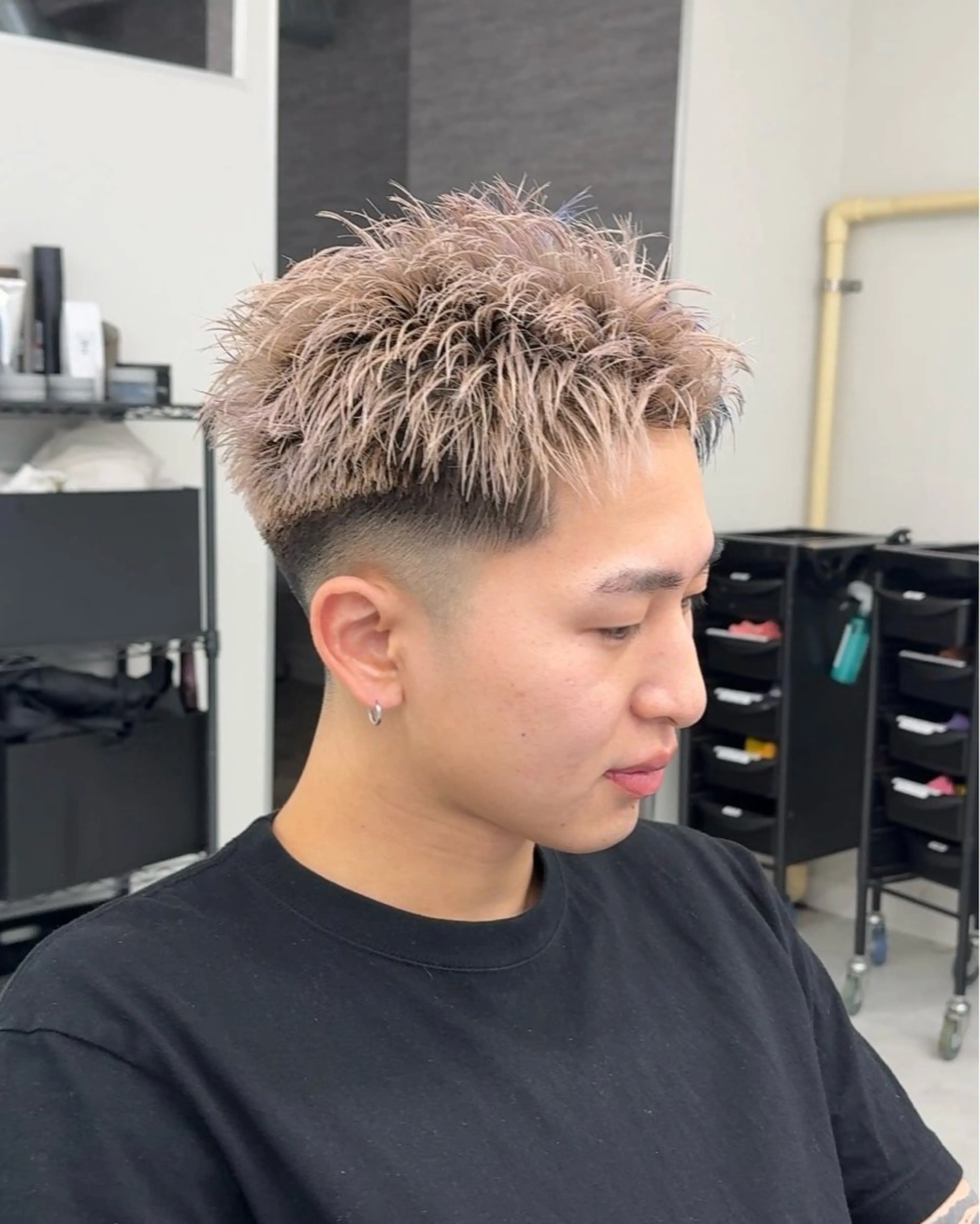 パーマ メンズ カット ヘアカラー シャドウパーマ/ メンズ/KENTAのヘアスタイル