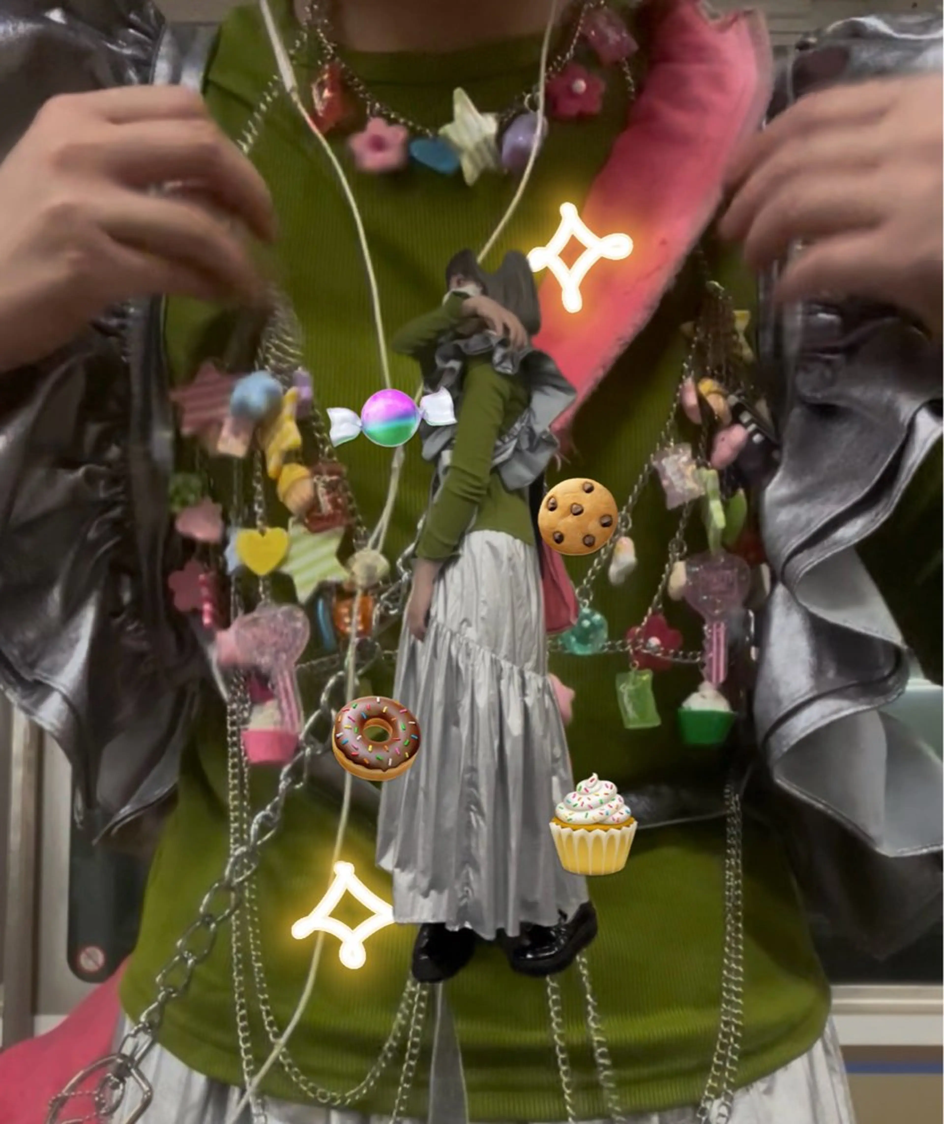 ミディアム カラー 岡山ハイトーン・ ルーツカラー/こもものヘアスタイル