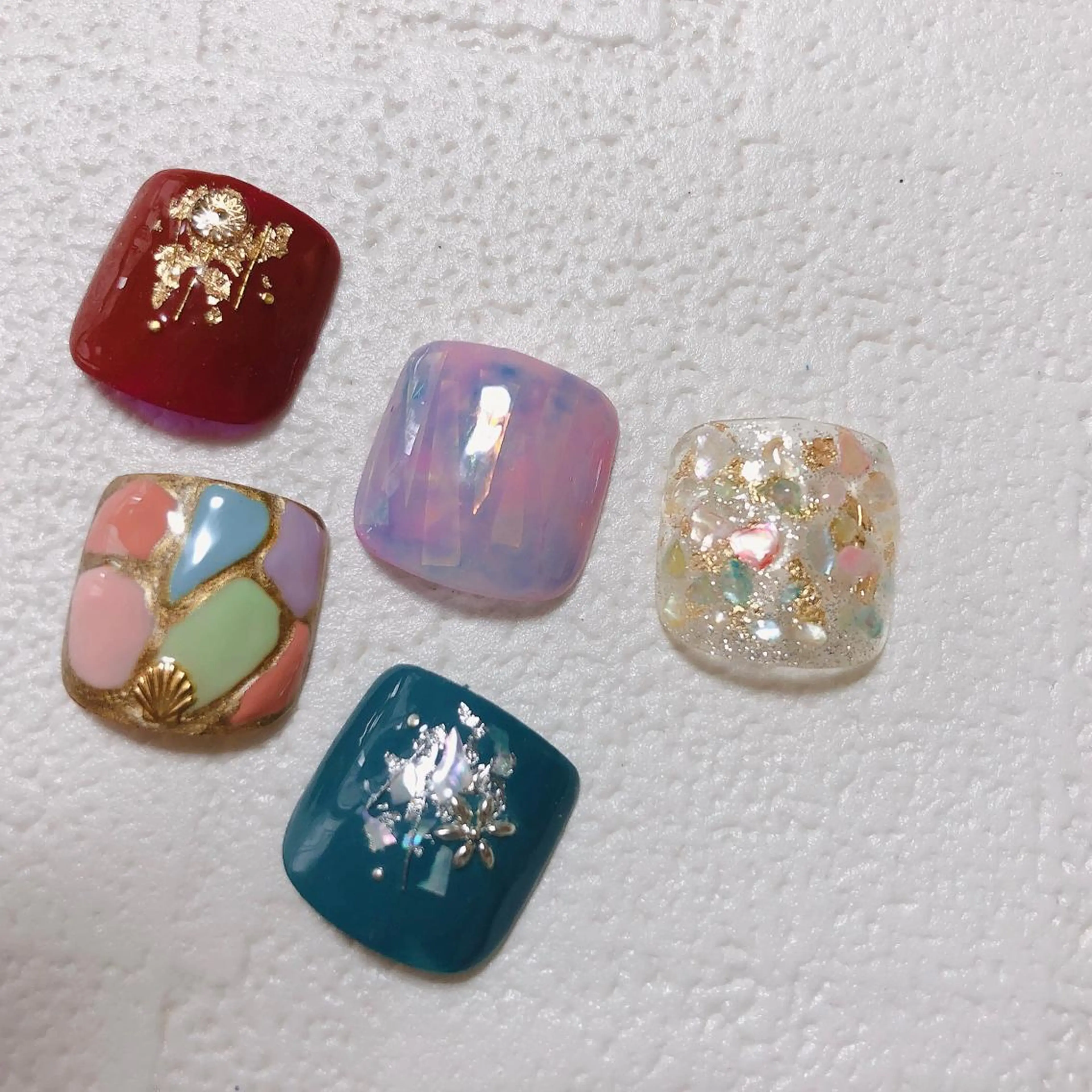 ネイル フットネイル Rio 𓍼のネイルデザイン