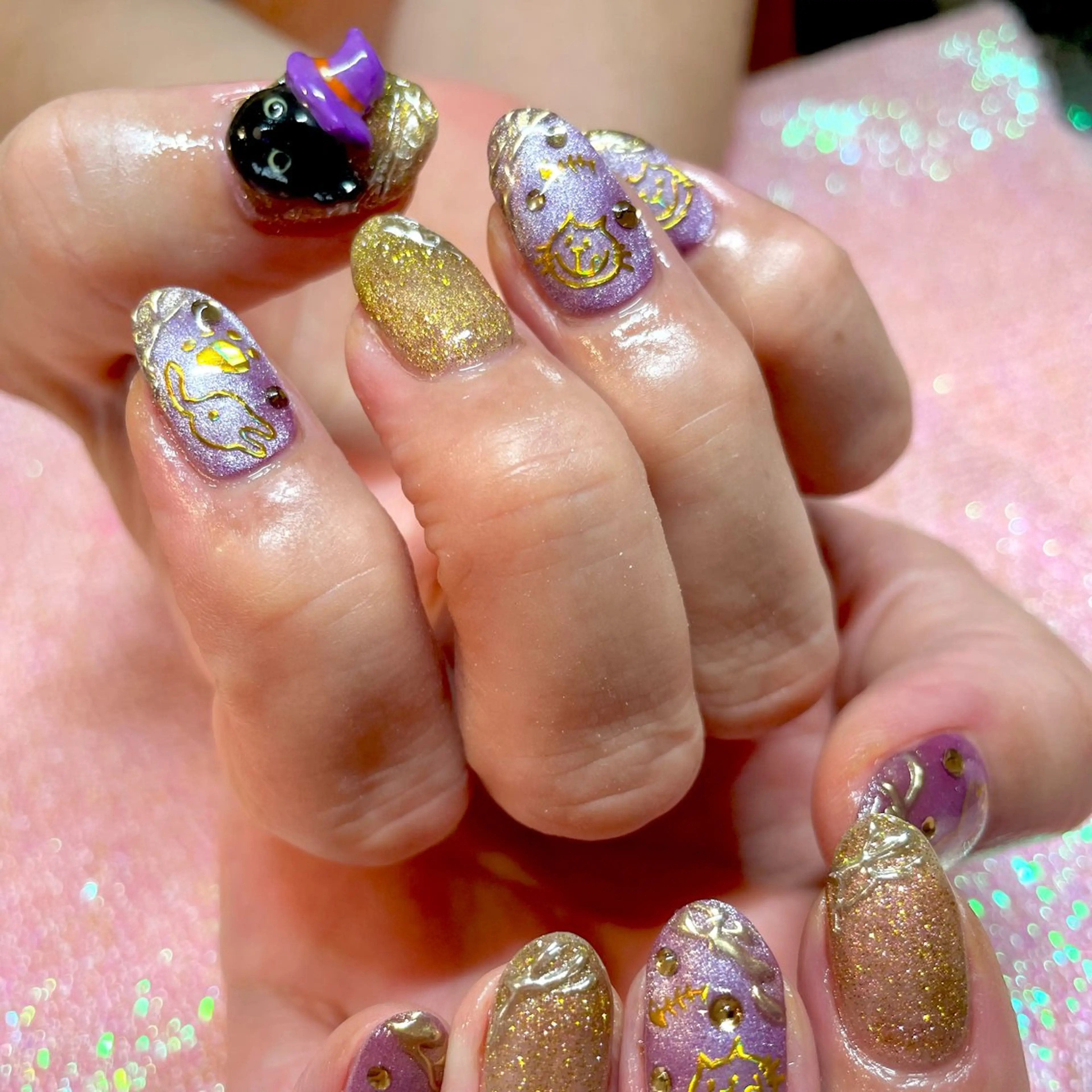 ネイル ジェルネイル マグネットネイル Nail ヌシん家 AKANEのネイルデザイン