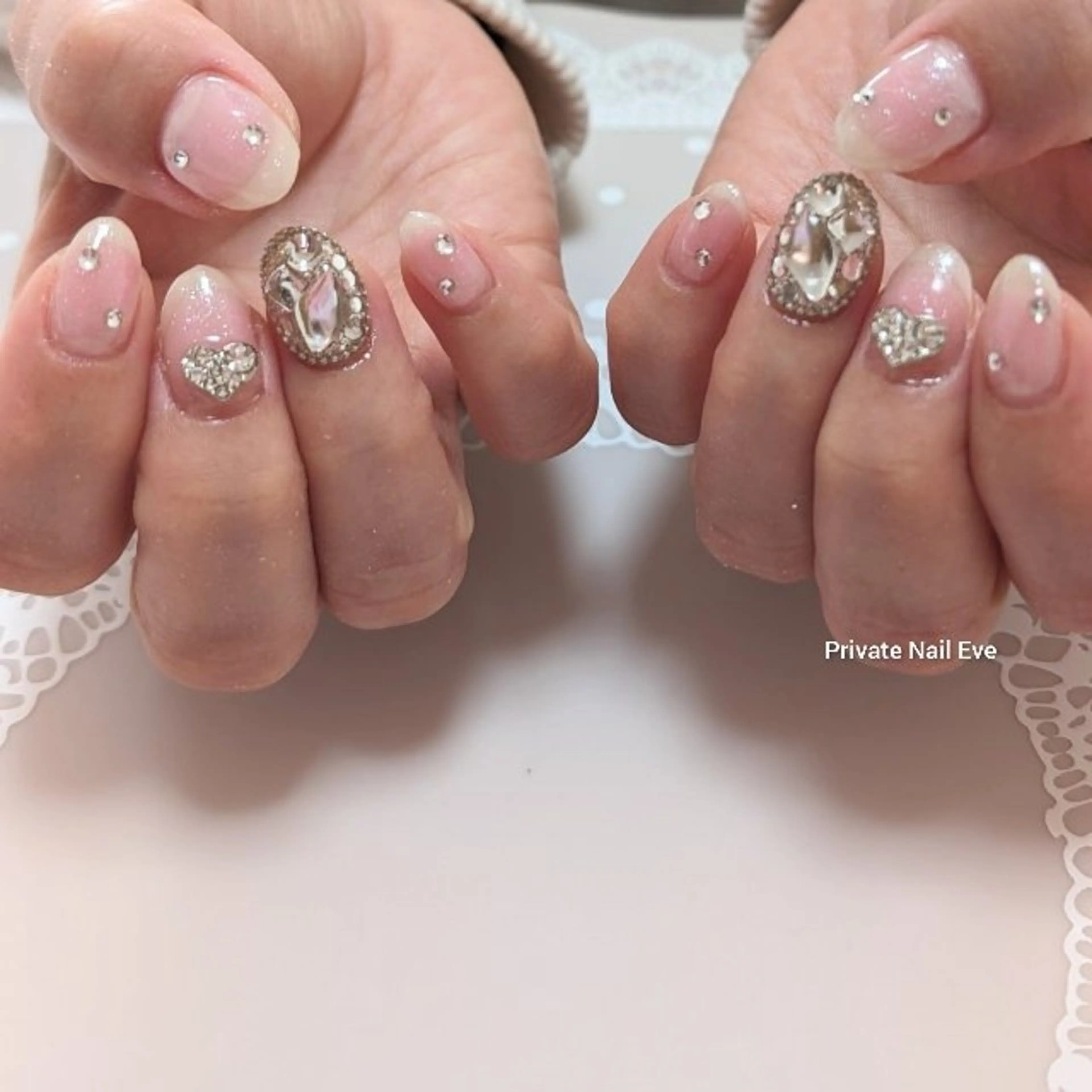 ネイル チークネイル 持ち込み ハンドネイル ネイル junkoのネイルデザイン