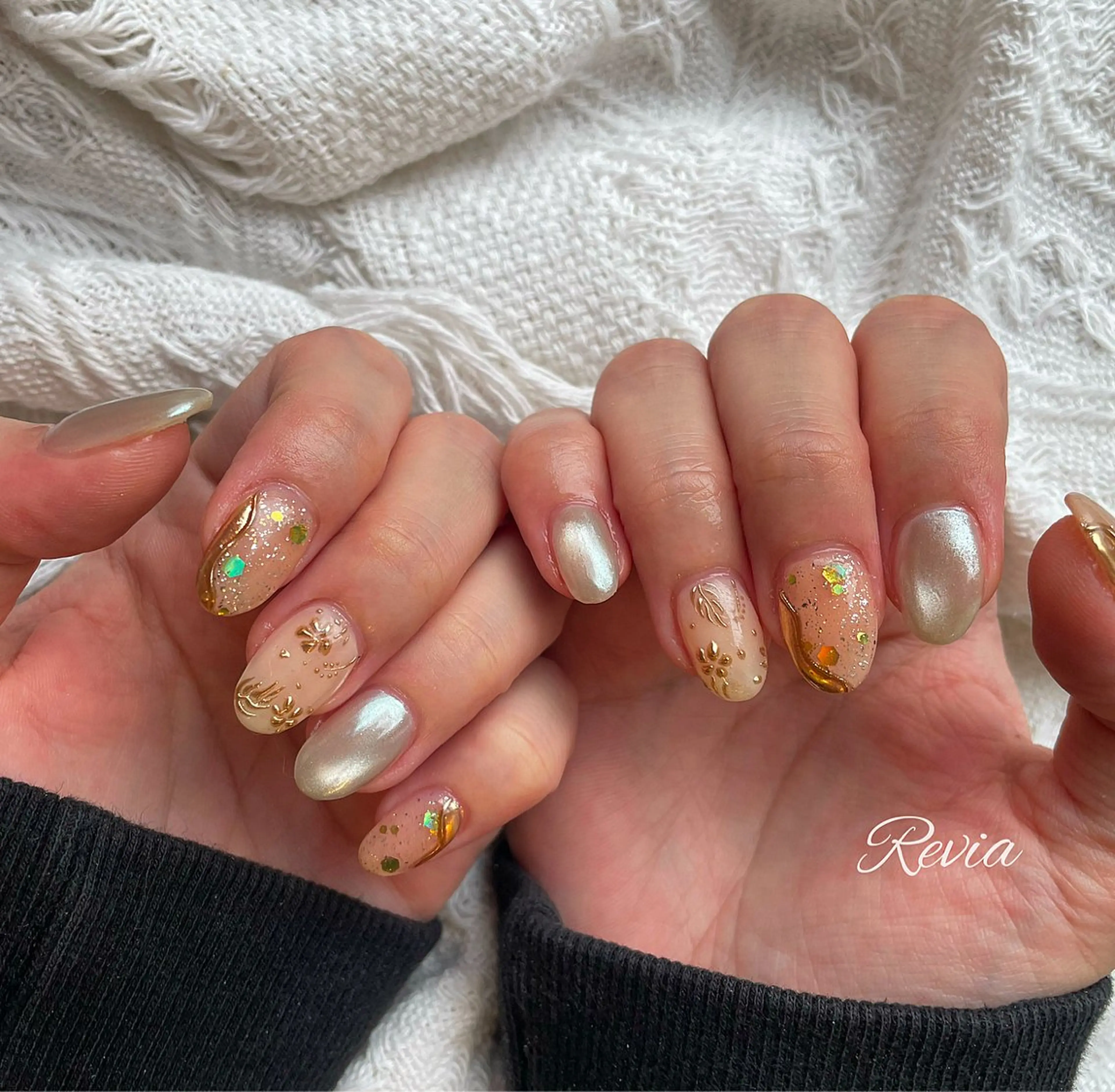 ネイル ハンドネイル revia所属・ERI Nailistのネイルデザイン