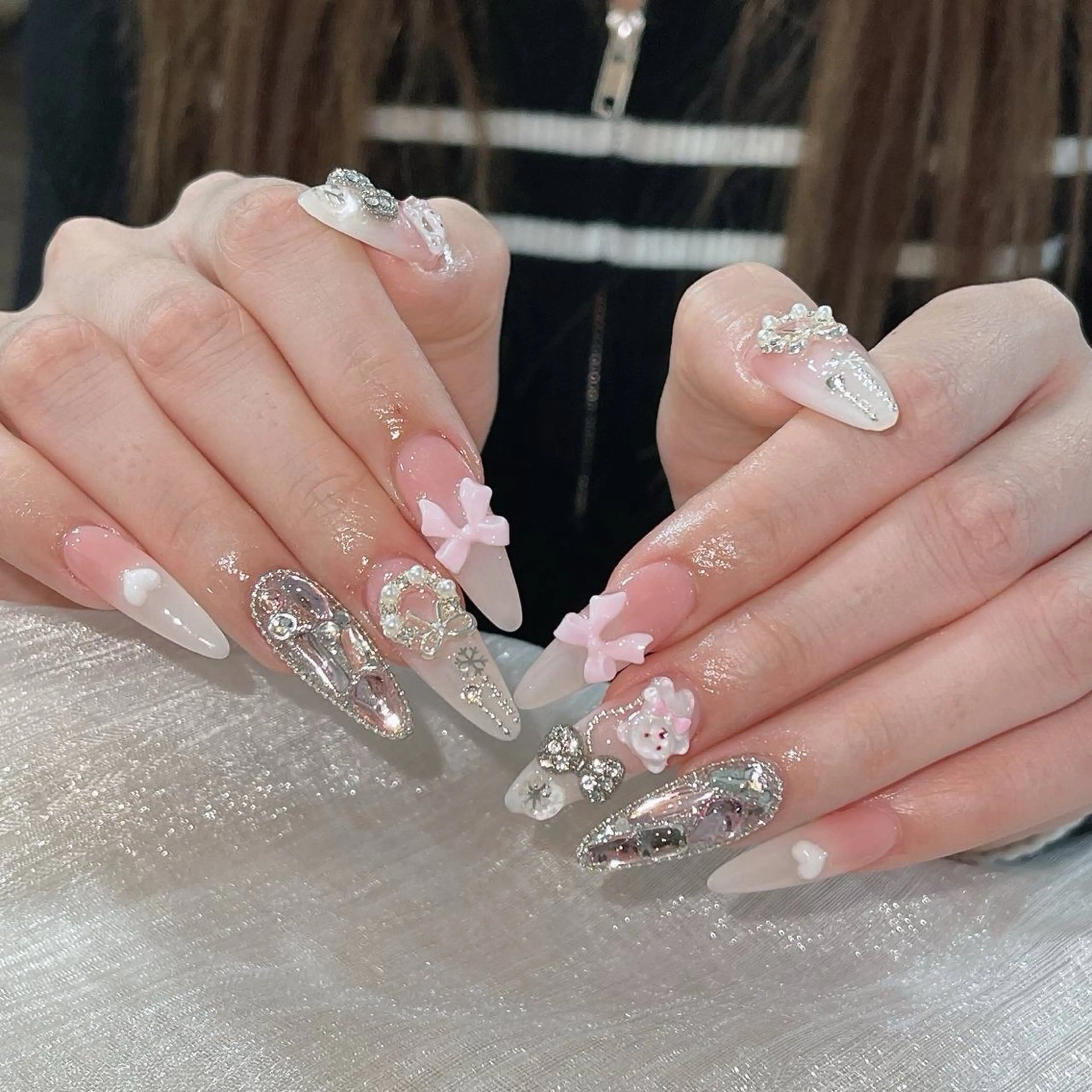 ネイル チークネイル フレンチネイル ジェルネイル 韓国ネイル マグネットネイル ハンドネイル Zen Nail Design 池袋のネイルデザイン