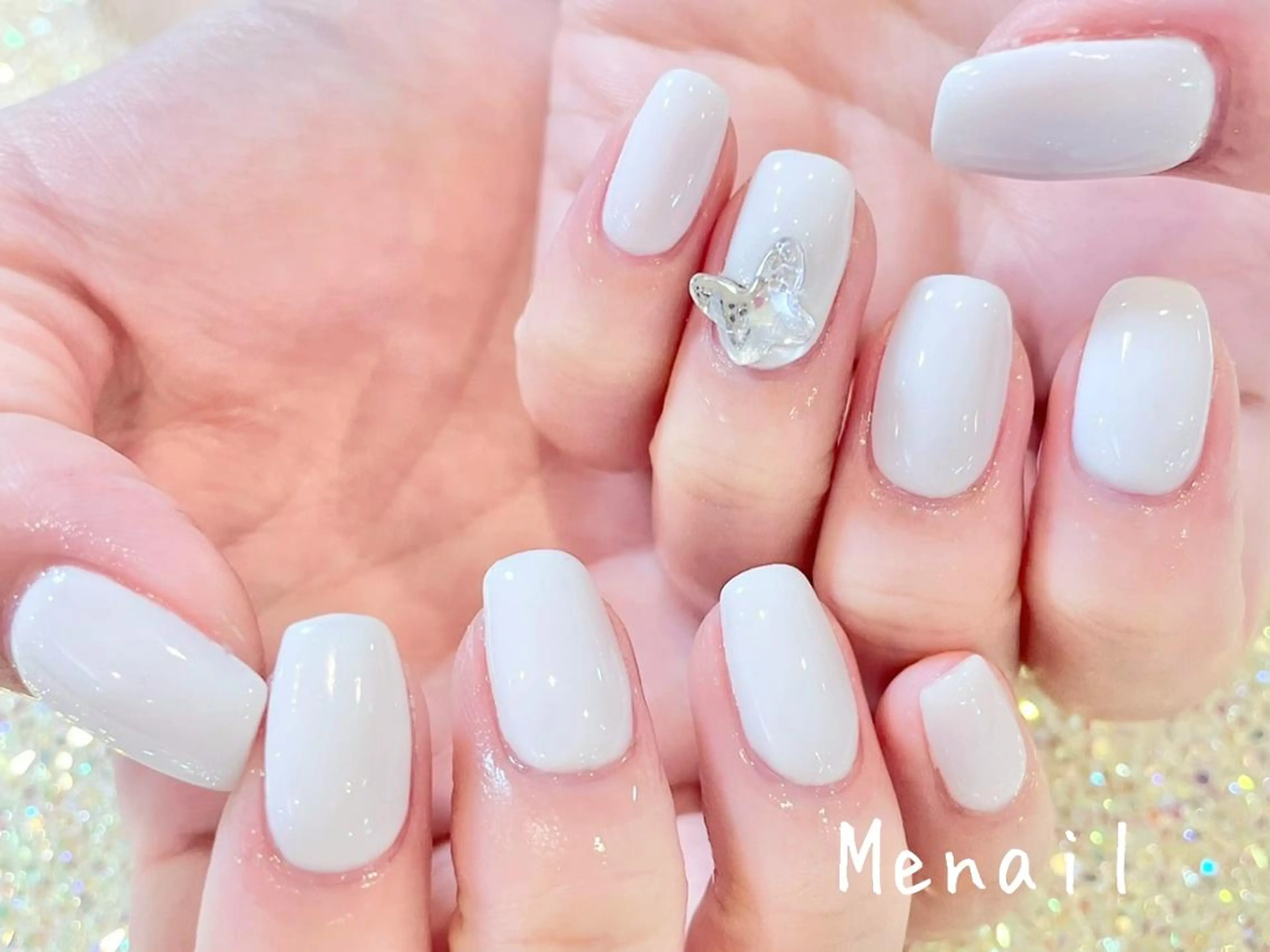 ネイル ワンカラーネイル ミーネイル心斎橋 ☆NATSUKI☆のネイルデザイン