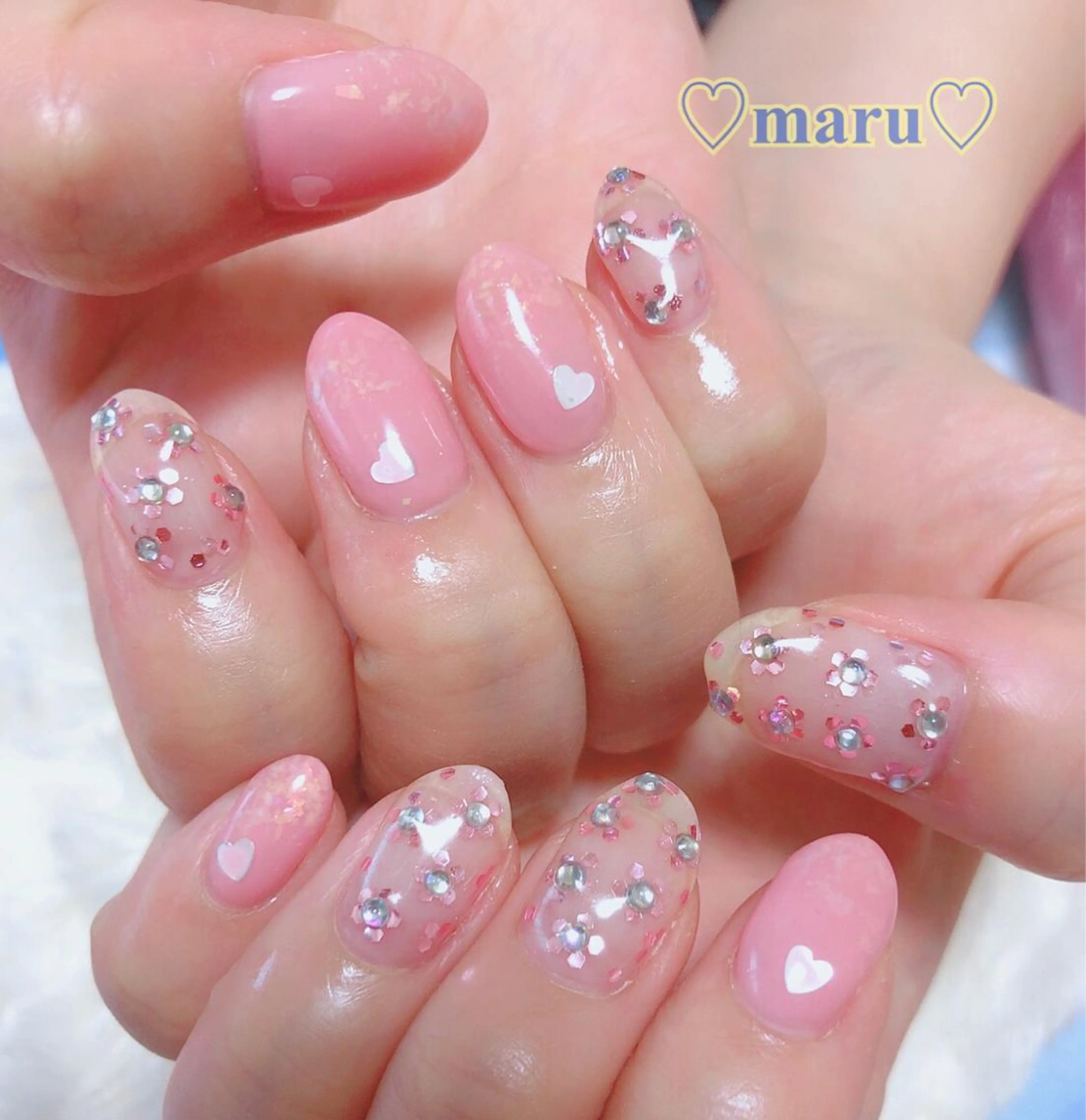 ネイル ハンドネイル フットネイル まるみ ♡のネイルデザイン