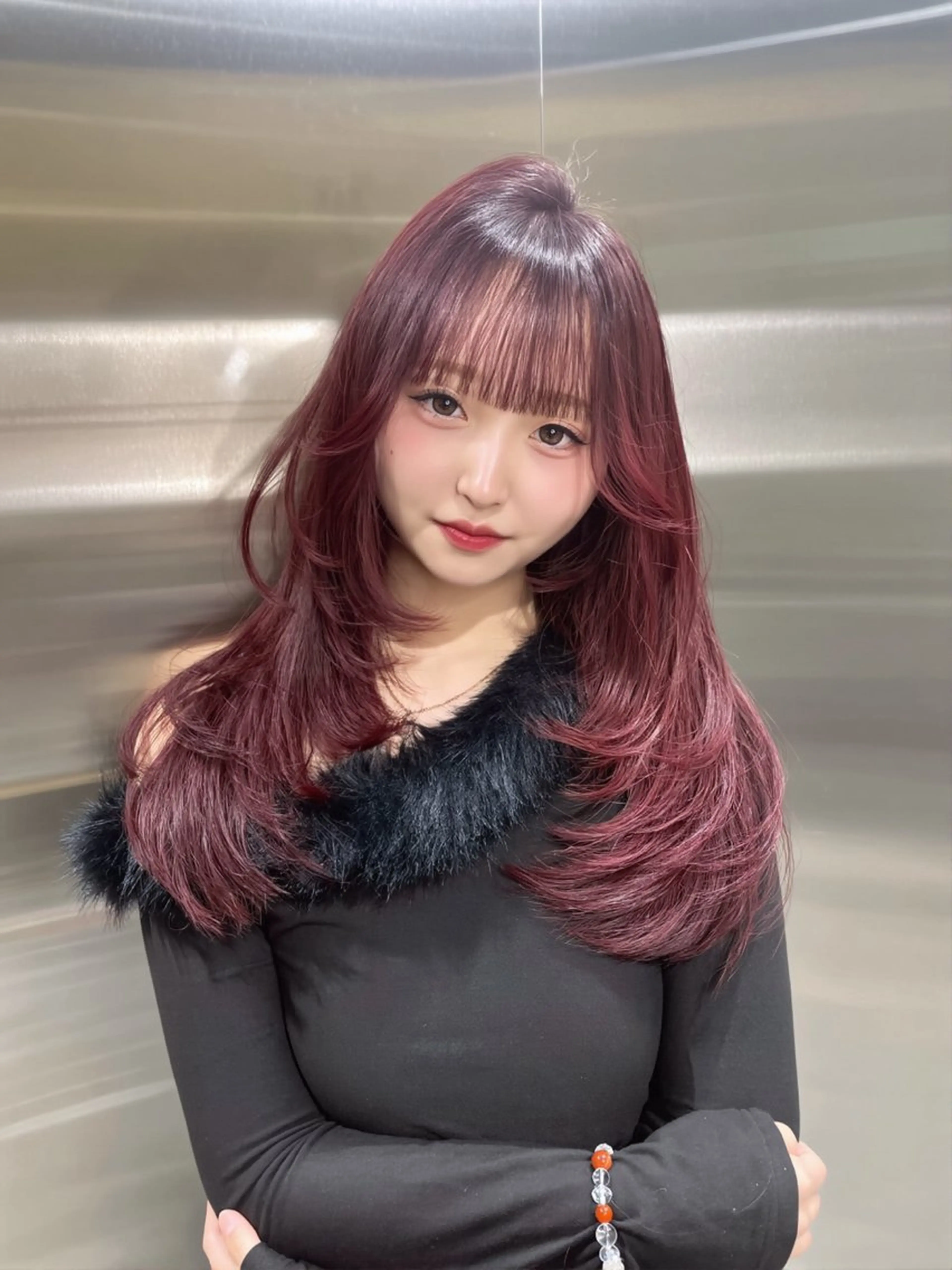 カラー 🖤ROSEL／ KUREA🖤のヘアスタイル