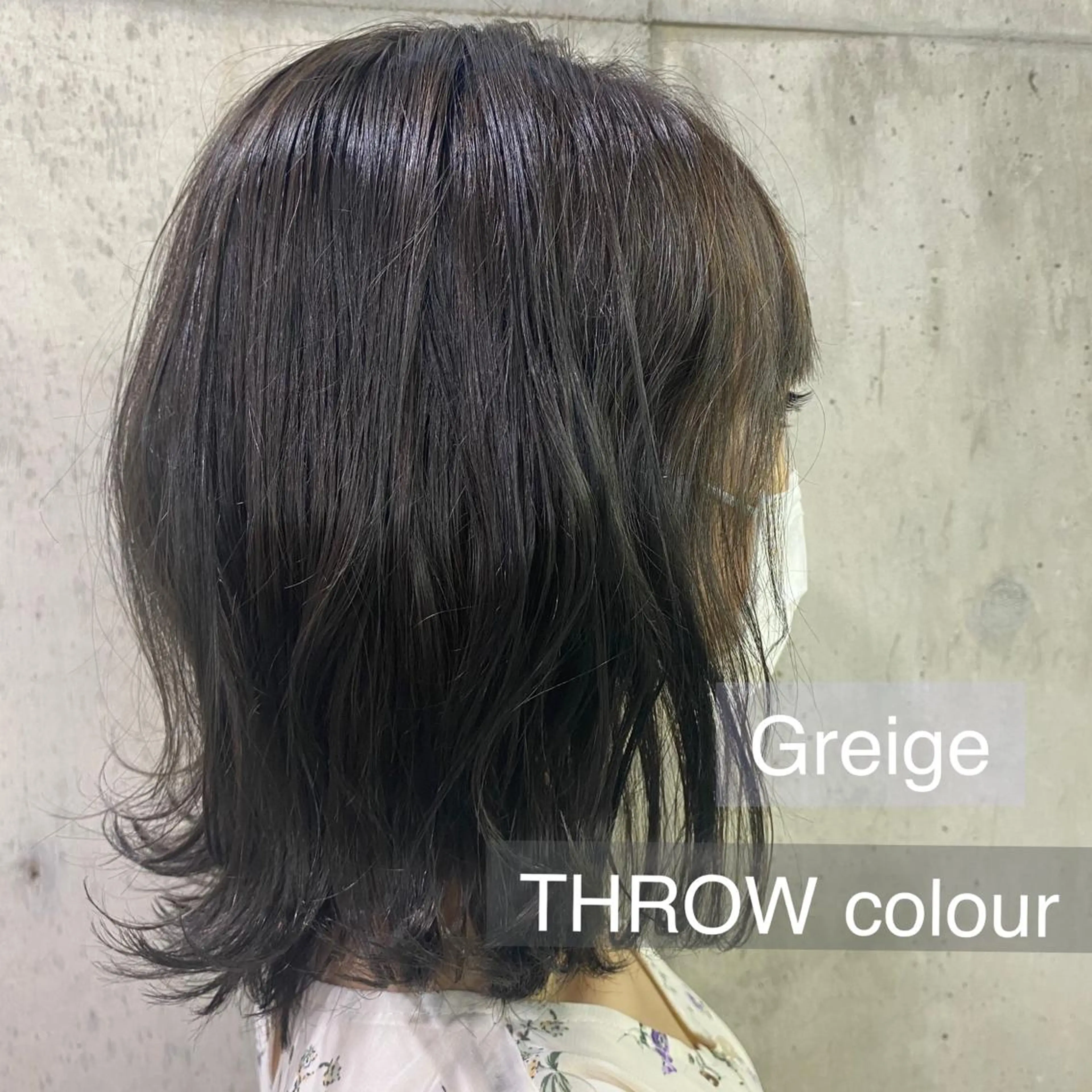 ミディアム カラー 舟橋 りんかのヘアスタイル