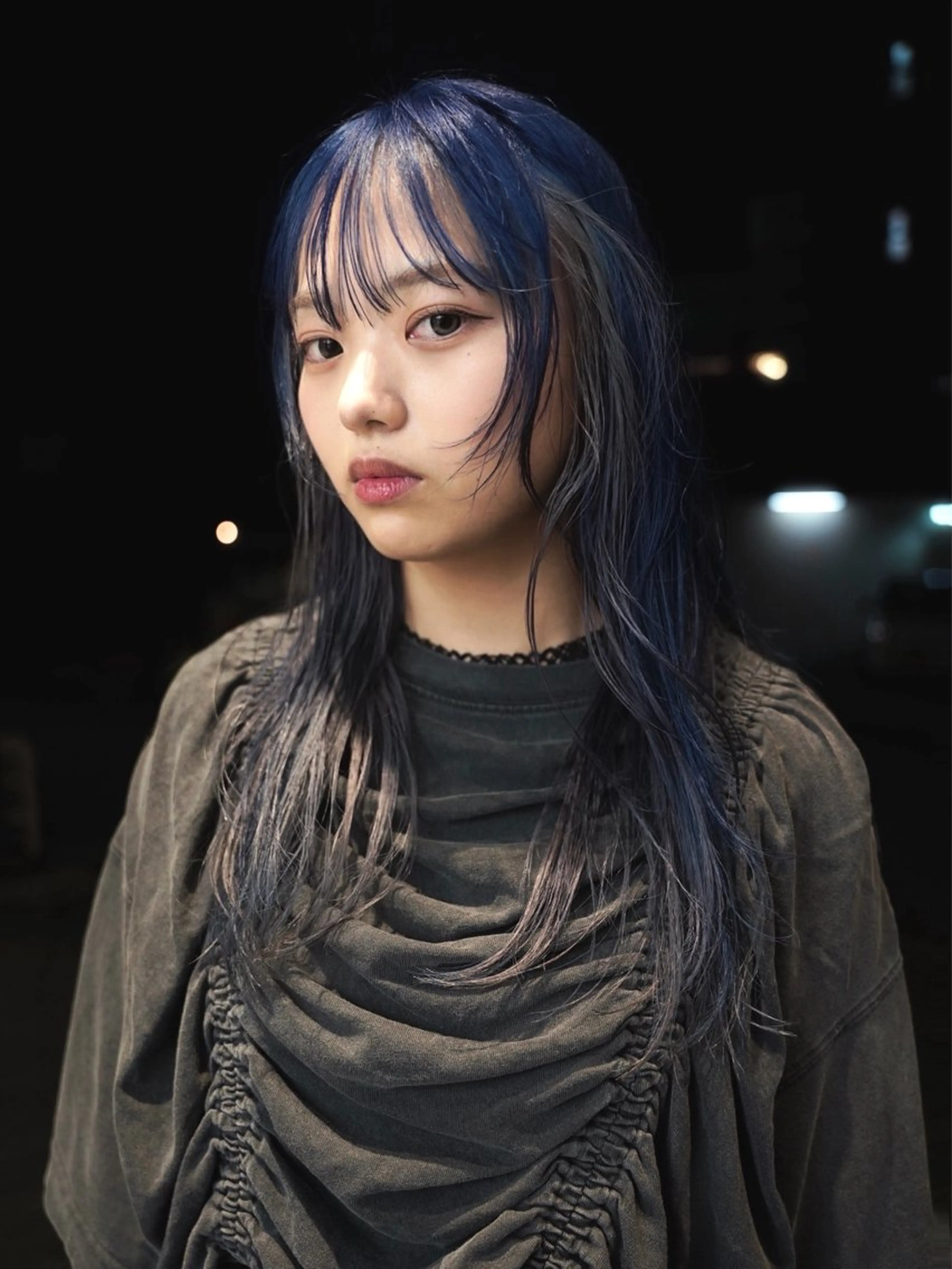 ロング カラー ブルーカラー デザインカラー カット ヘアカラー トリートメント デザイン/レイヤー Kaito🐩/栄のヘアスタイル