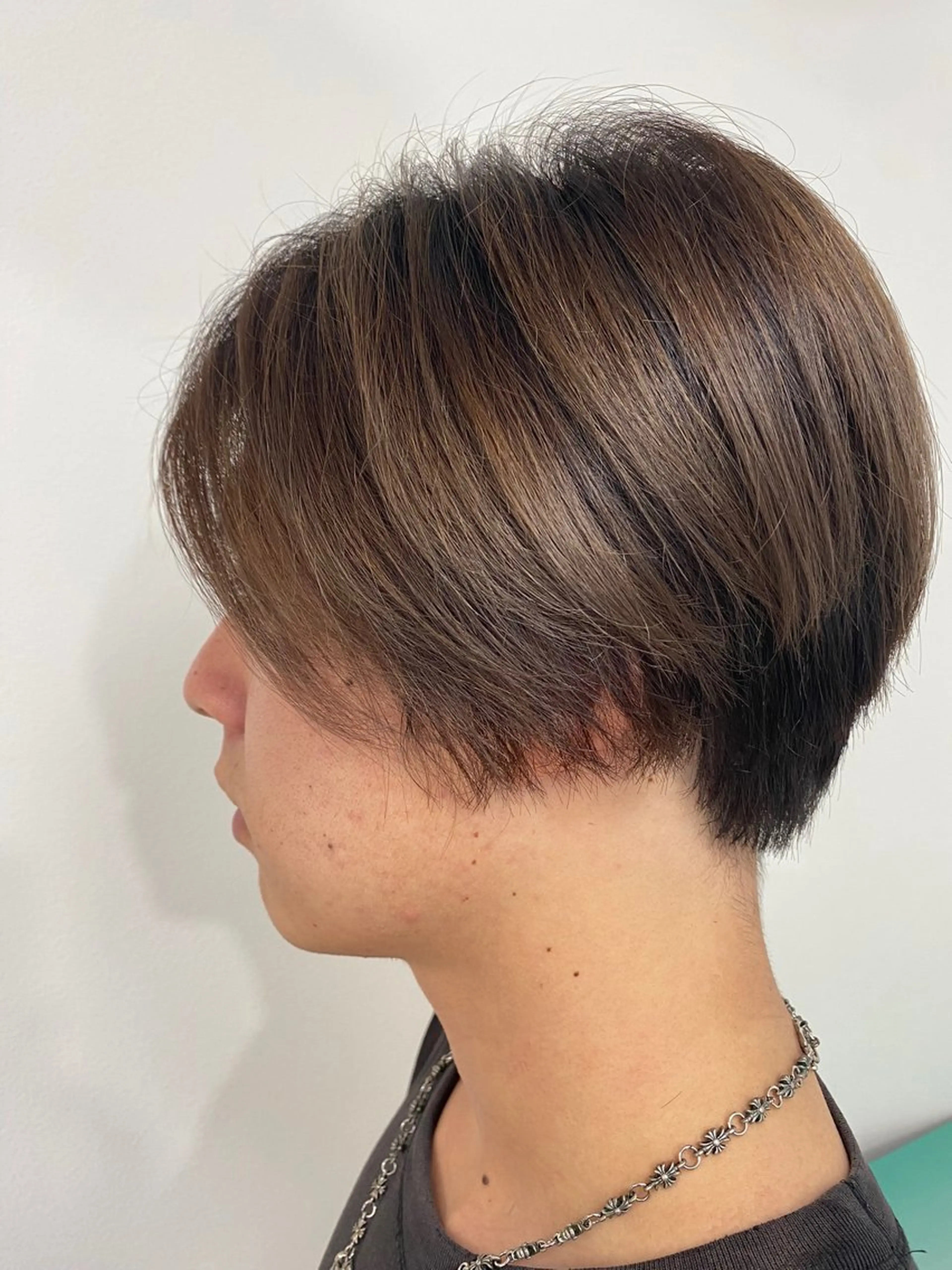 ミディアム メンズ センターパート カット ヘッドスパ ヘアセット Avalon所属・Hiroshi ヒロシのヘアスタイル