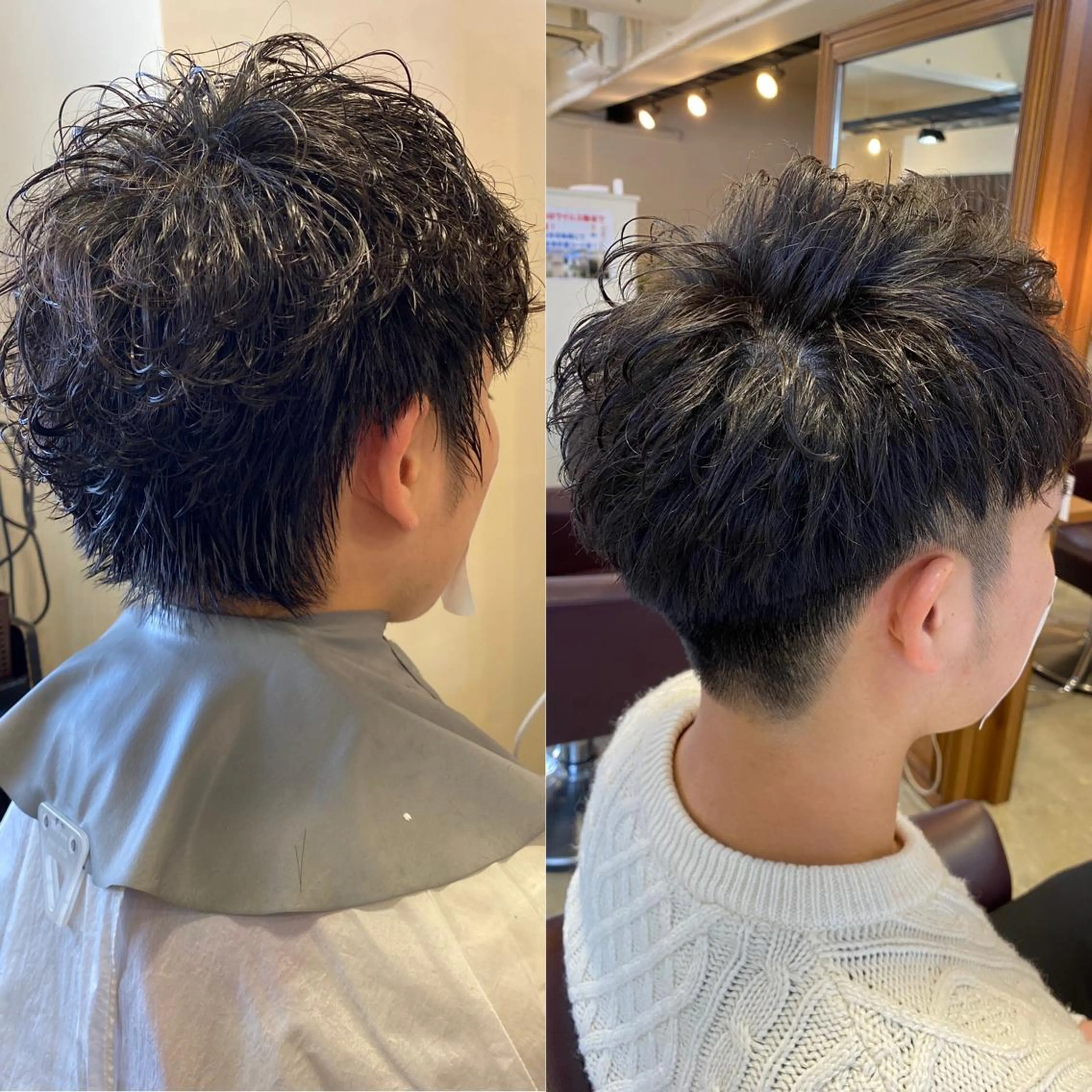 ショート パーマ ヘアアレンジ メンズ メンズパーマ カット SALOWIN京都河原町Suite店所属・外国人風レイヤー/ ハイトーンSHUのヘアスタイル