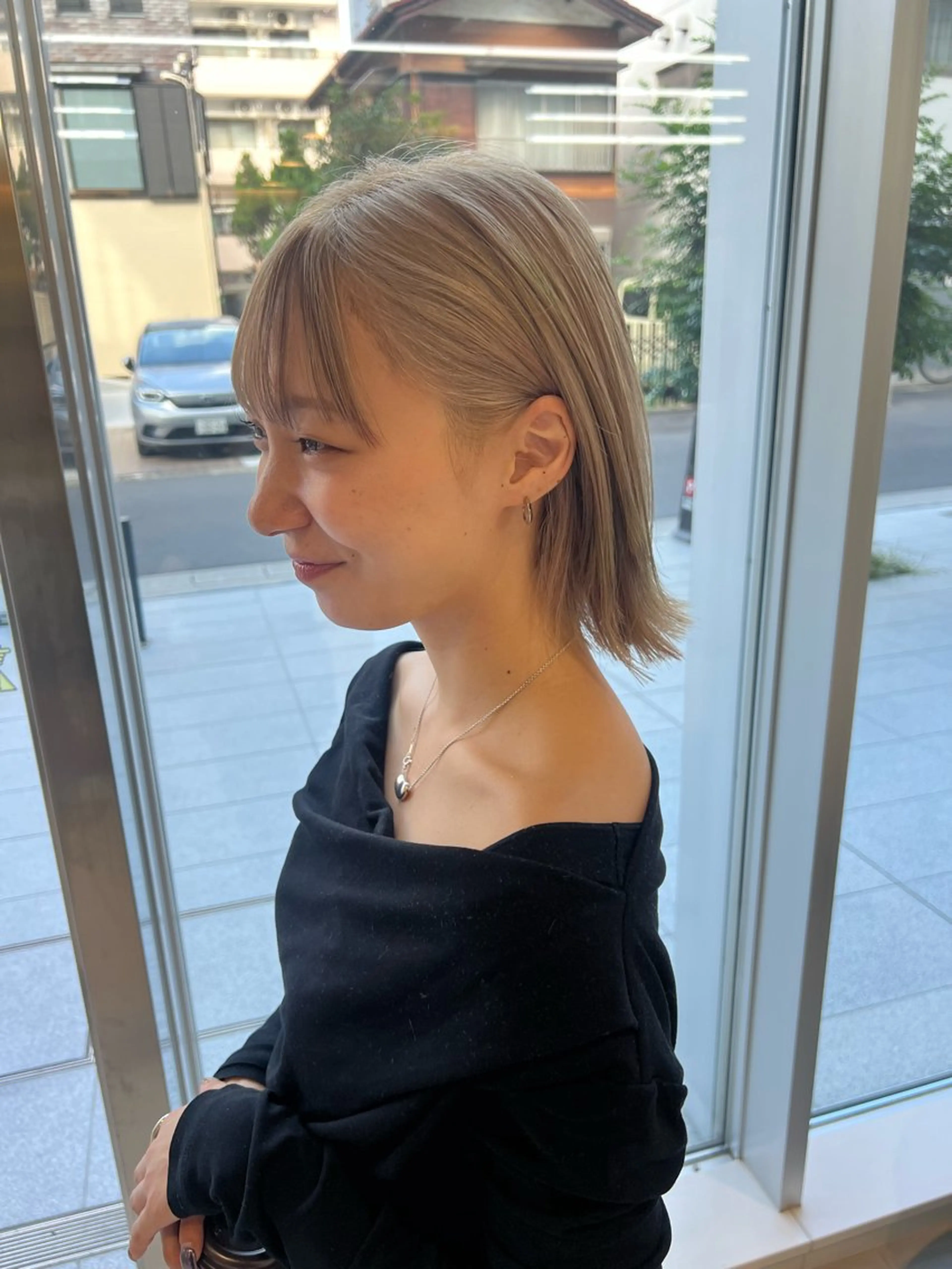 ショート カラー ハイトーンカラー ボブ カット ヘアカラー トリートメント 吉沢遣人/レイヤー 艶カラー/パーマのヘアスタイル