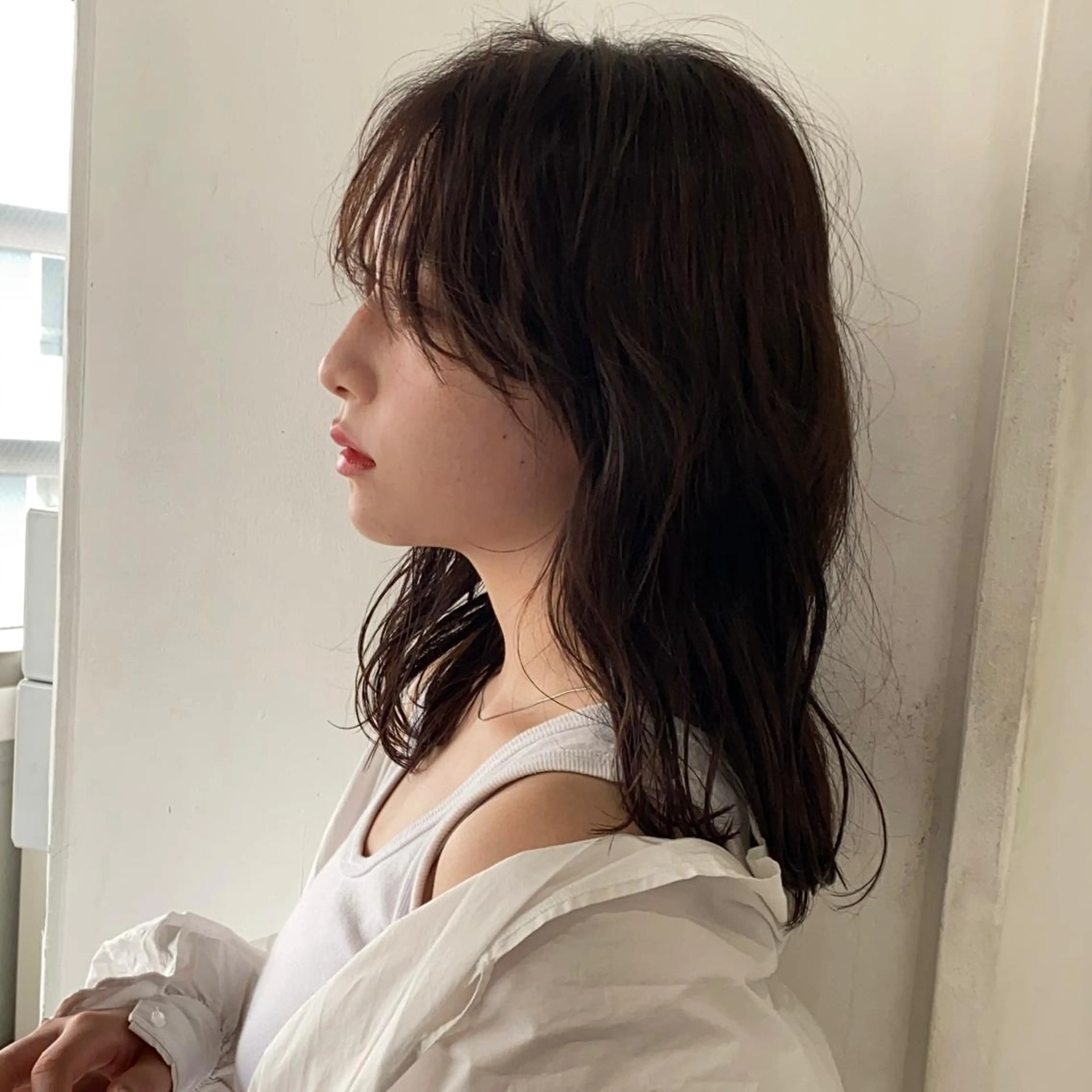 ミディアム カラー パーマ yiye 青山所属・無料カットモデル募集 🌱ひょうがのヘアスタイル