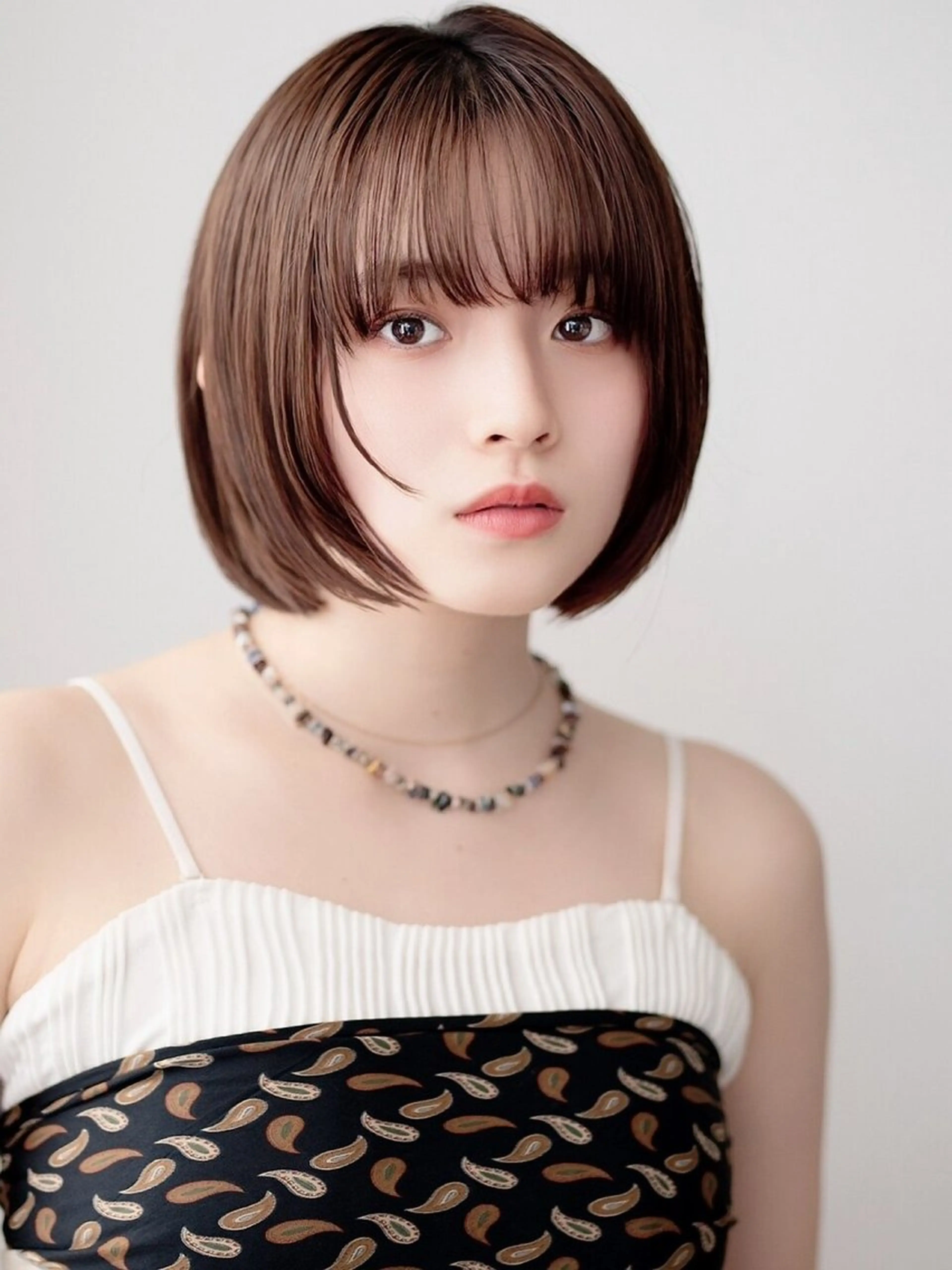 ショート ボブレイヤー ボブ 髪質改善 レイヤーカット 🎖髪質改善🎖 河越守のヘアスタイル