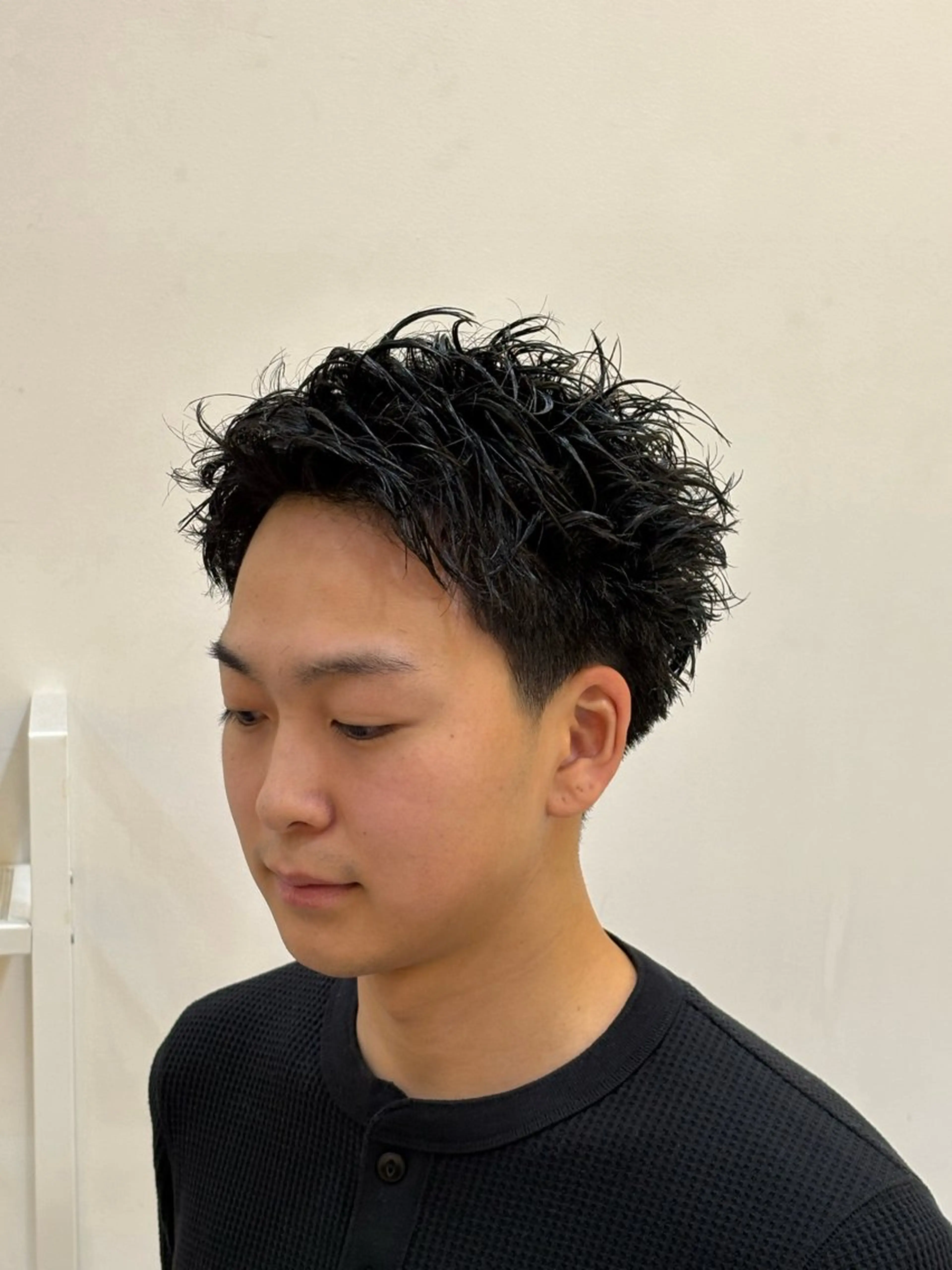 パーマ メンズ カット パーマ 短髪パーマ メンズ フェード✂️zionのヘアスタイル