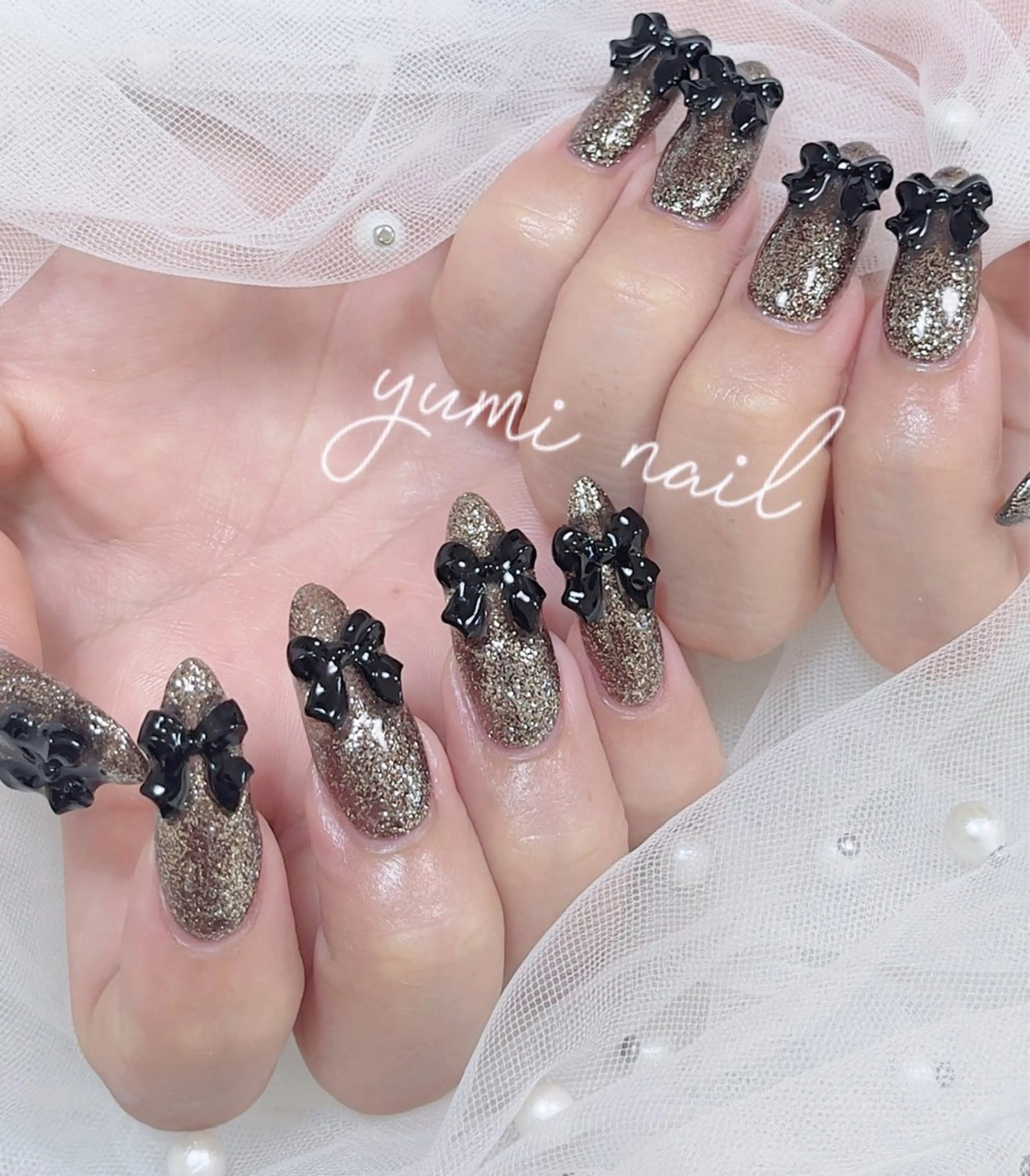 ネイル ハンドネイル 𝐲𝐮𝐦𝐢🎀 長さ出しデザイン専門のネイルデザイン