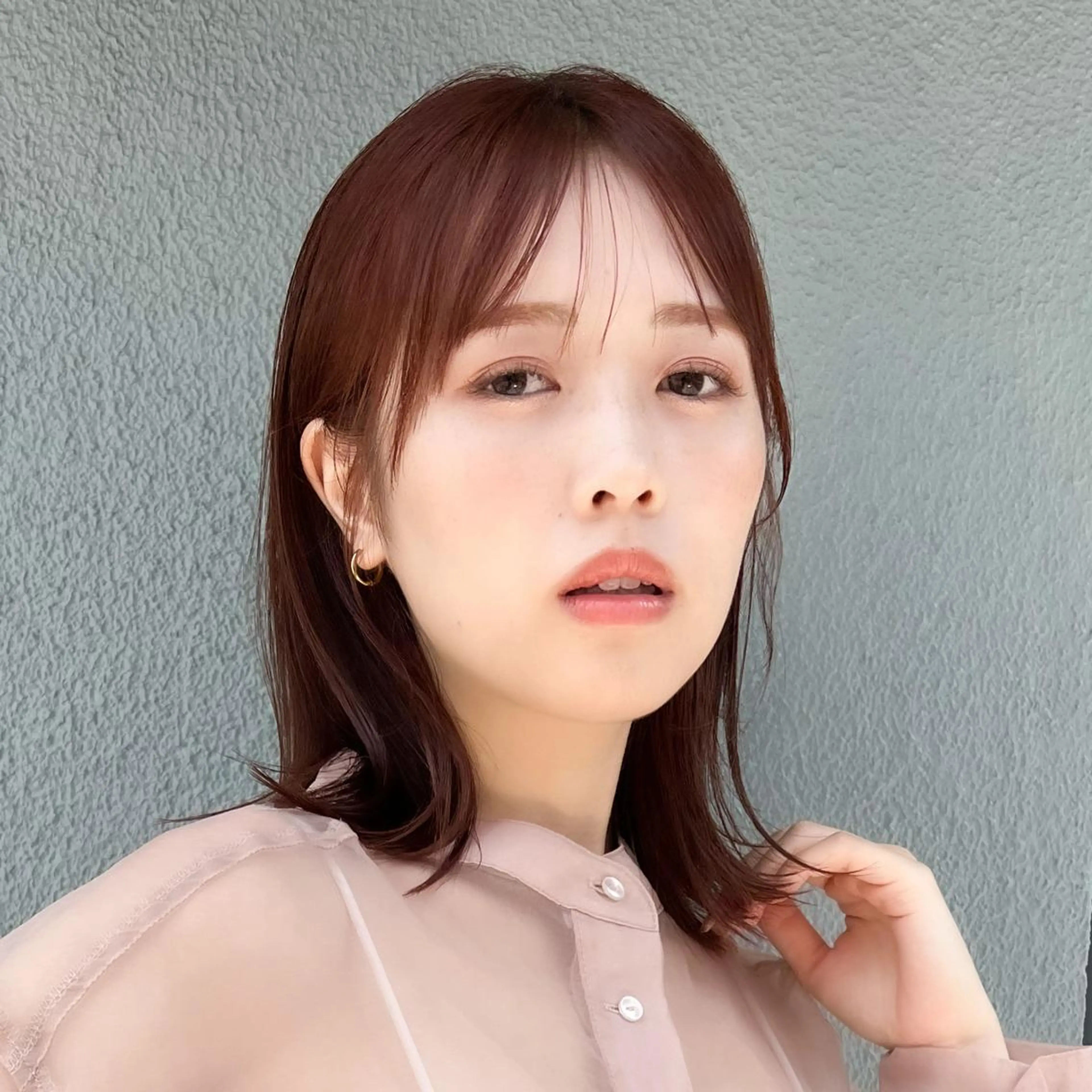 似合わせカット+透明感カラー お客様の骨格などに合わせた提案をさせて頂きます👍の写真