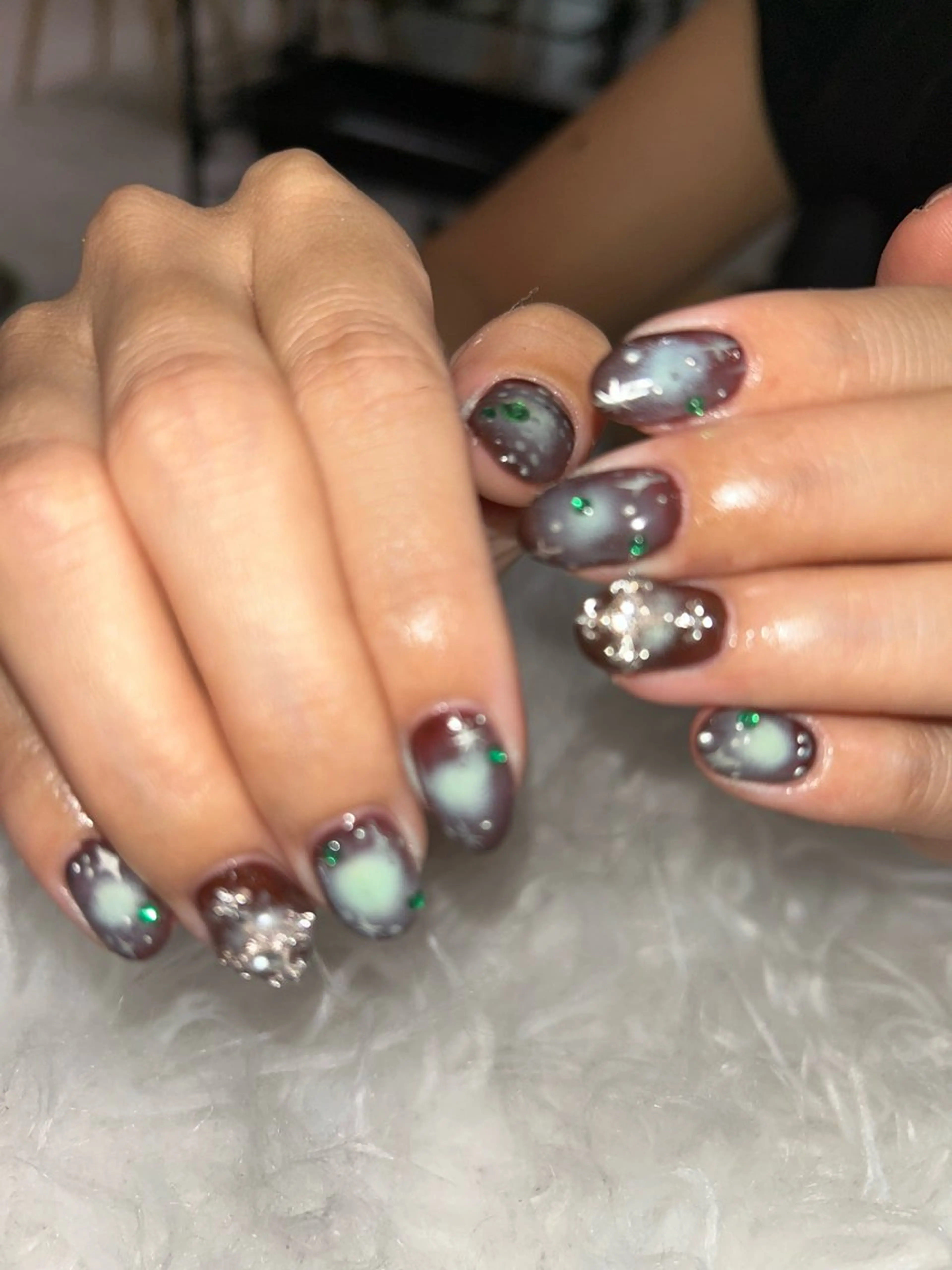 ✨U24限定✨art nail🎨🎀🫧の写真