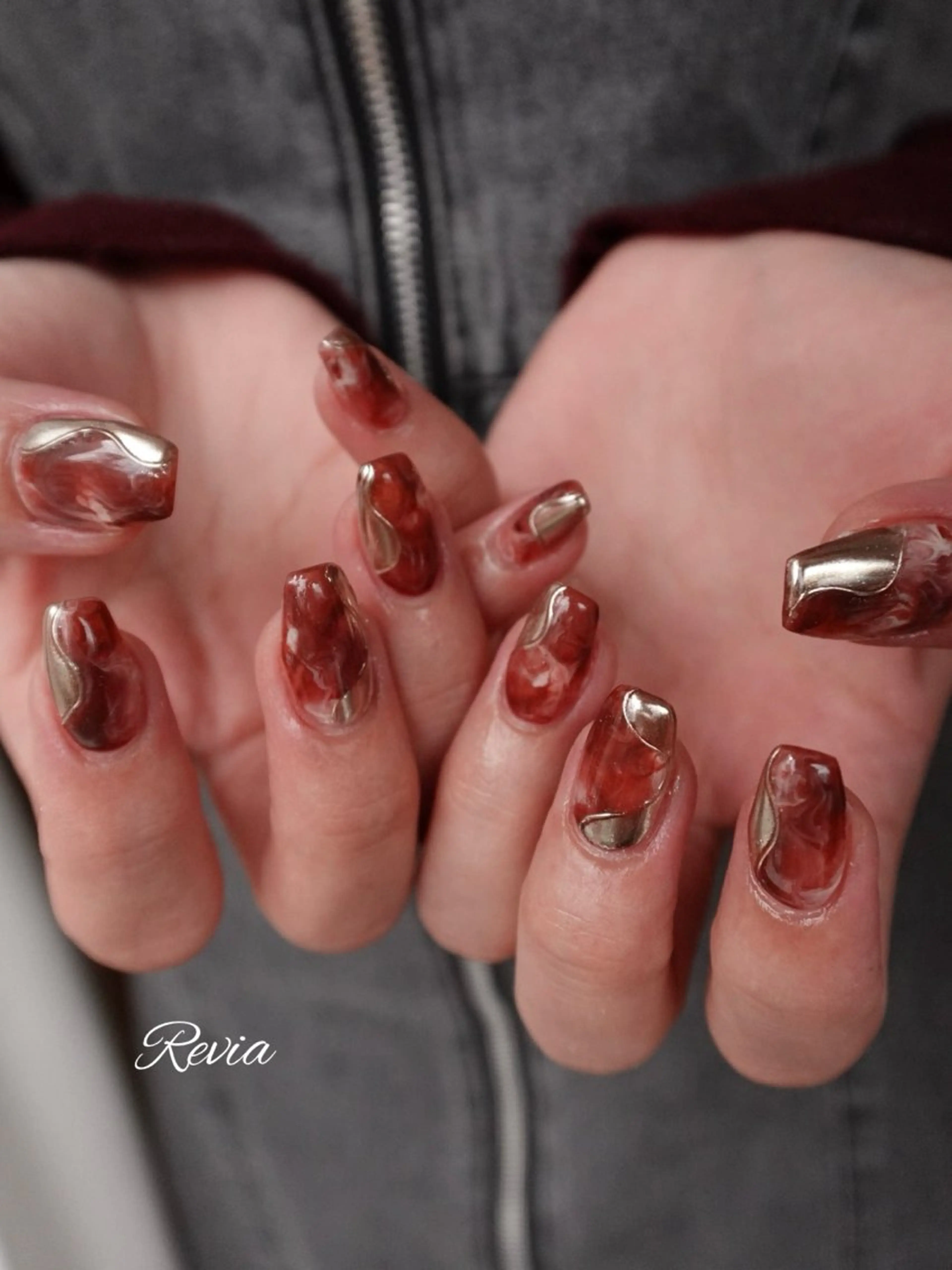 ネイル ハンドネイル revia所属・ERI Nailistのネイルデザイン