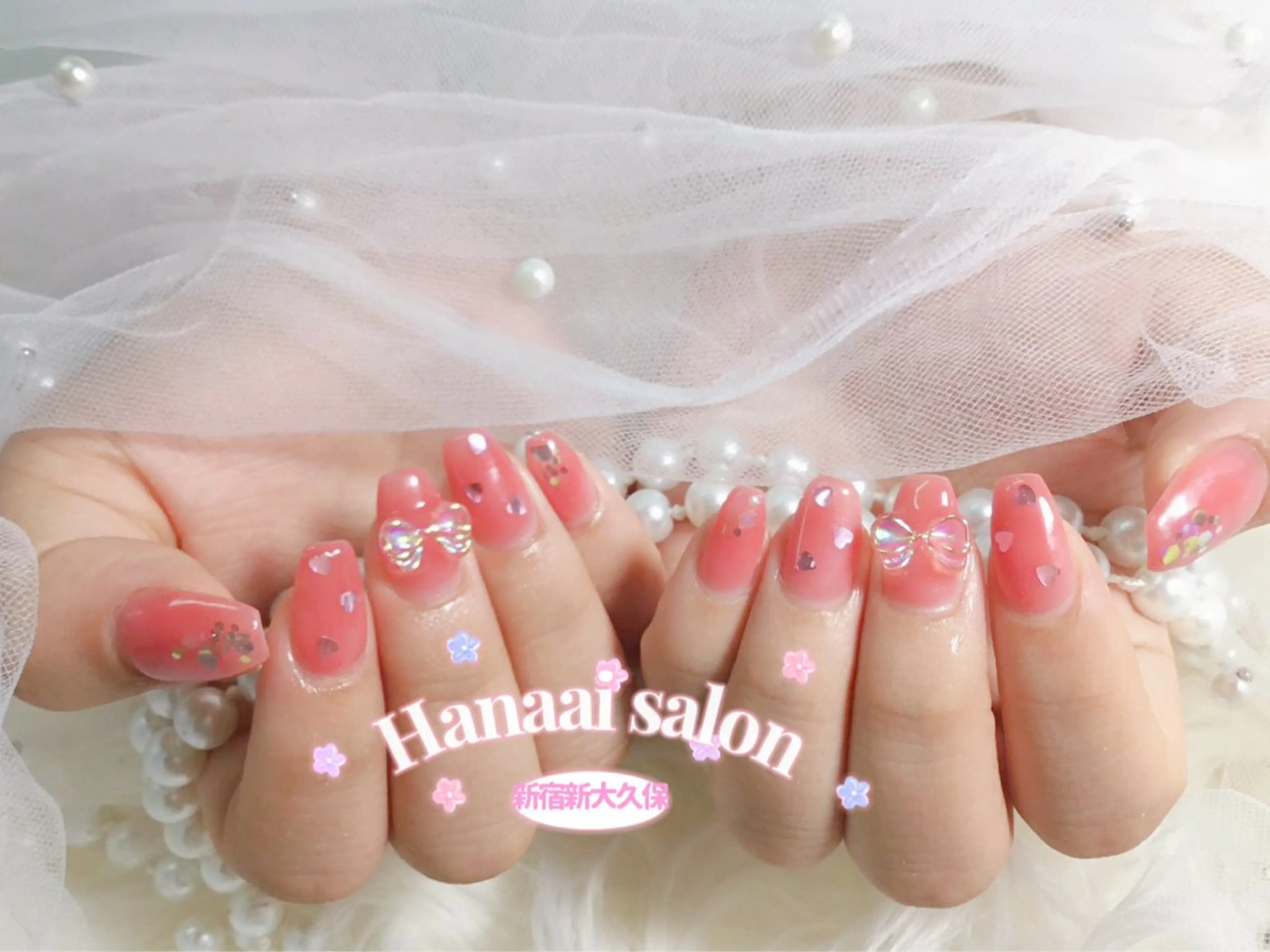 ショート フットネイル Hanaai Salon新大久保店のネイルデザイン