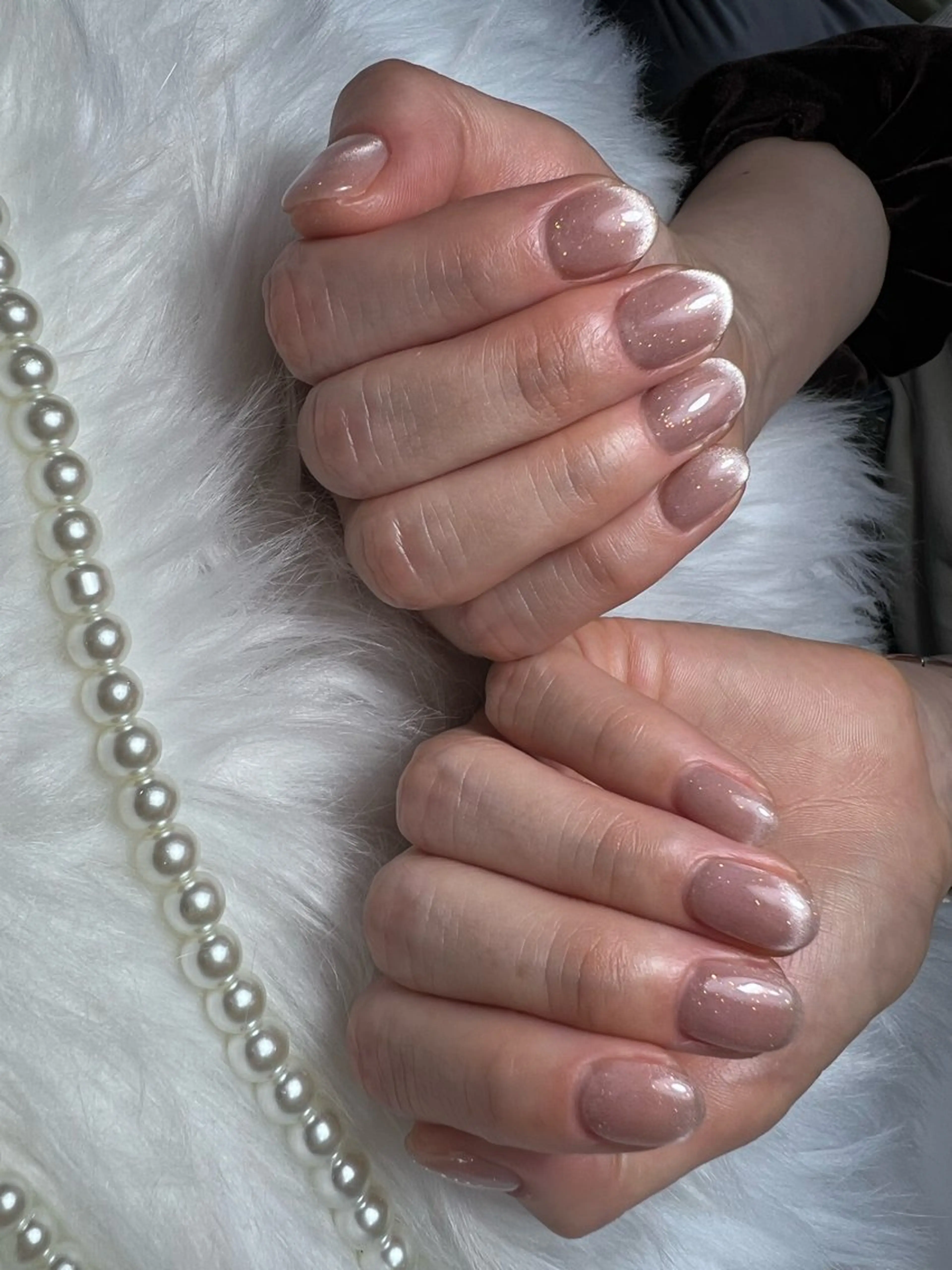 ネイル フレンチネイル マグネットネイル マグネットフレンチ Nailsalon petille所属・Ｈ azのネイルデザイン