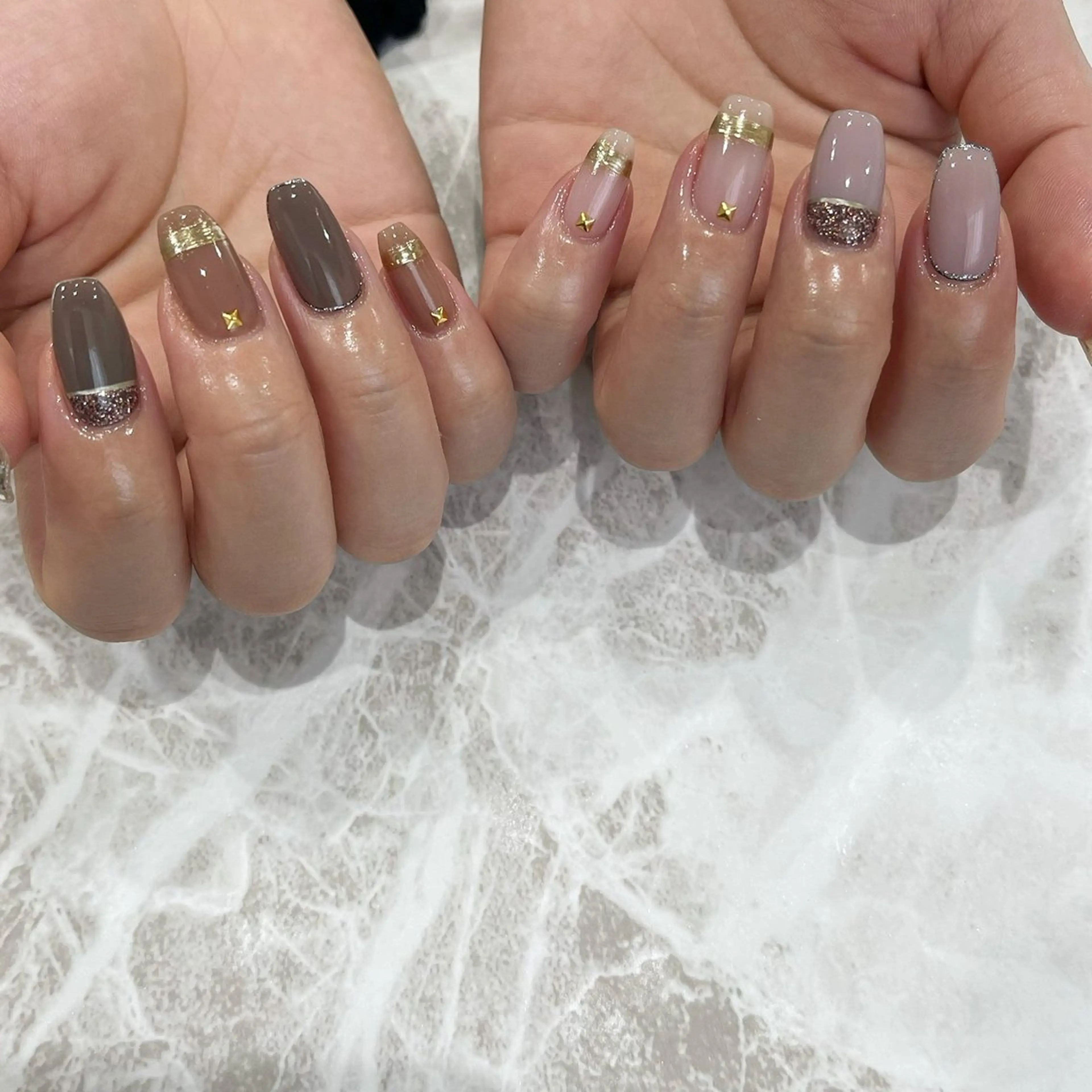 ネイル ハンドネイル r'e blanc wakaのネイルデザイン