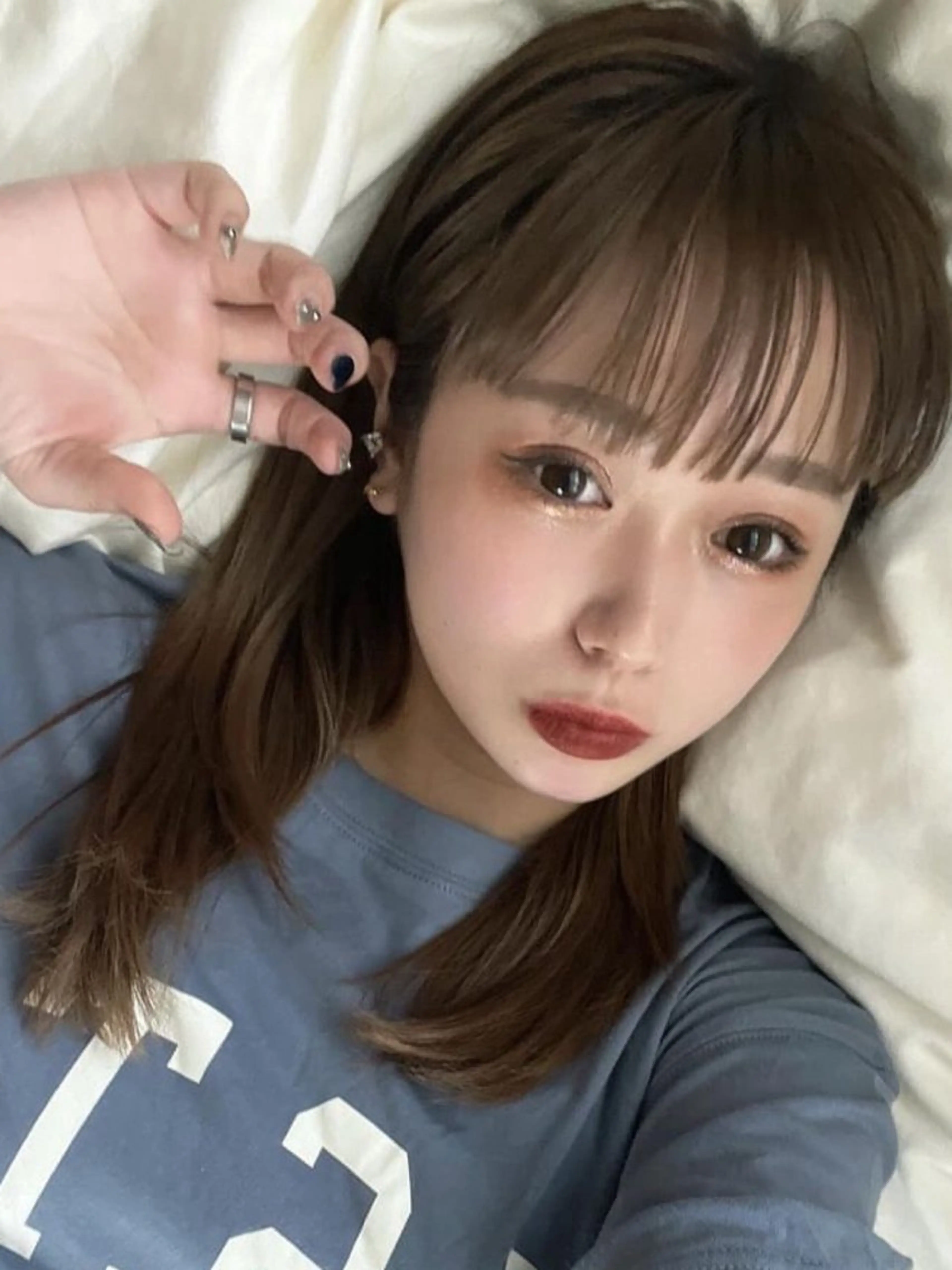 ミディアム カラー レイヤーカット 山崎/ボブ縮毛矯正 レイヤー髪質改善のヘアスタイル