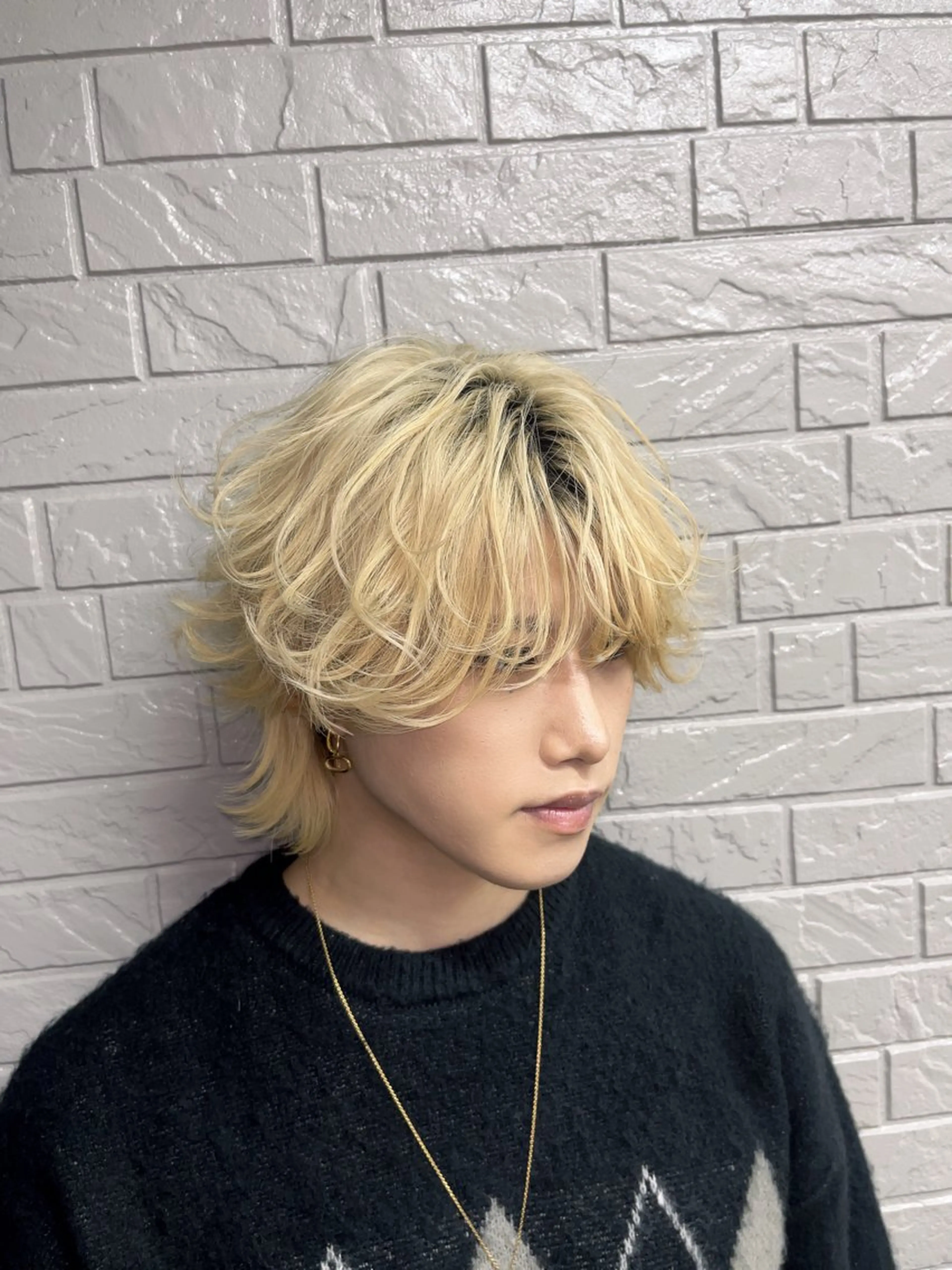 カラー メンズ ダブルカラー ヘアカラー CORE新宿所属・CORE よしえのヘアスタイル