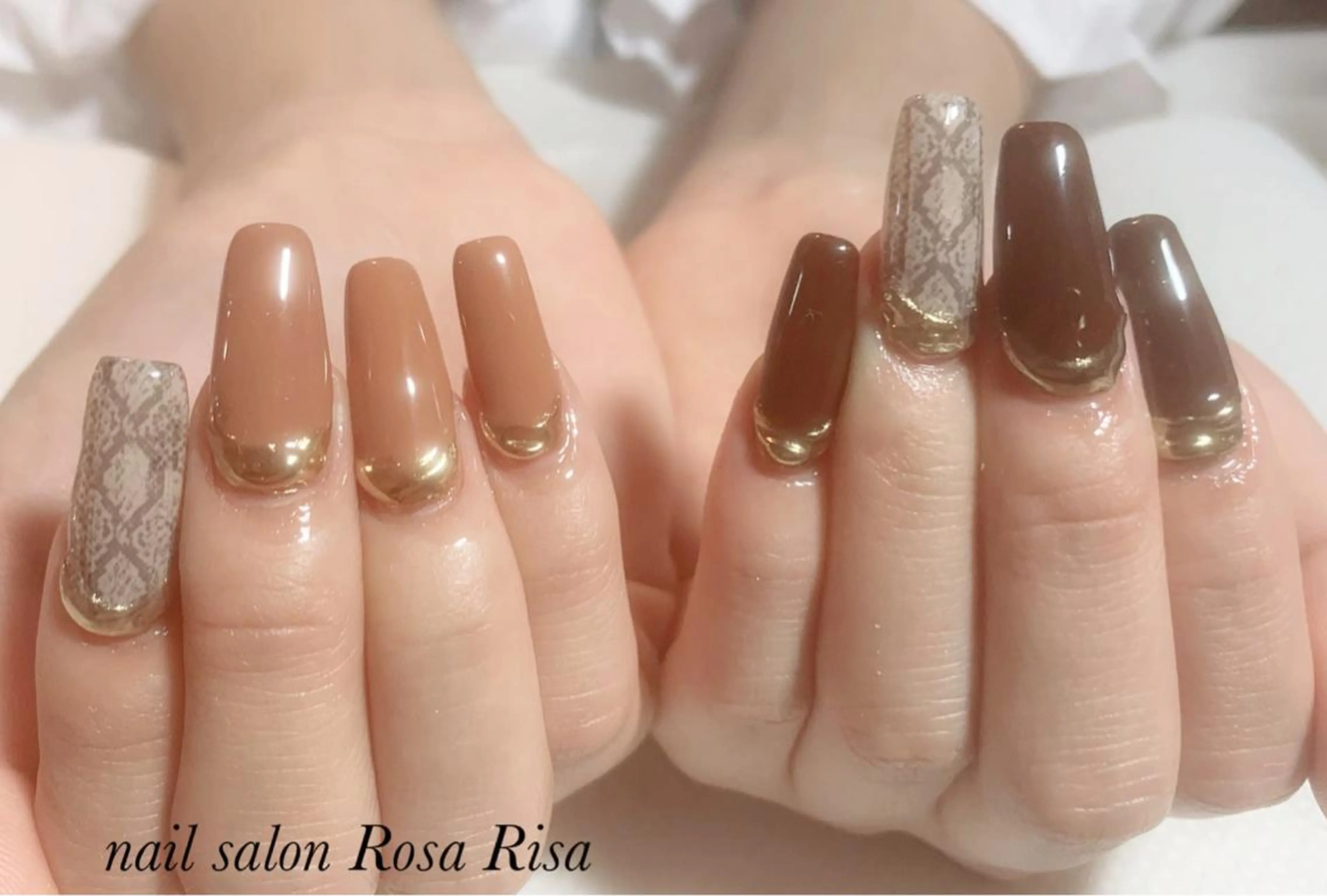 ロング ネイル ハンドネイル ネイルスタジオ シェイクユアハンズのネイルデザイン