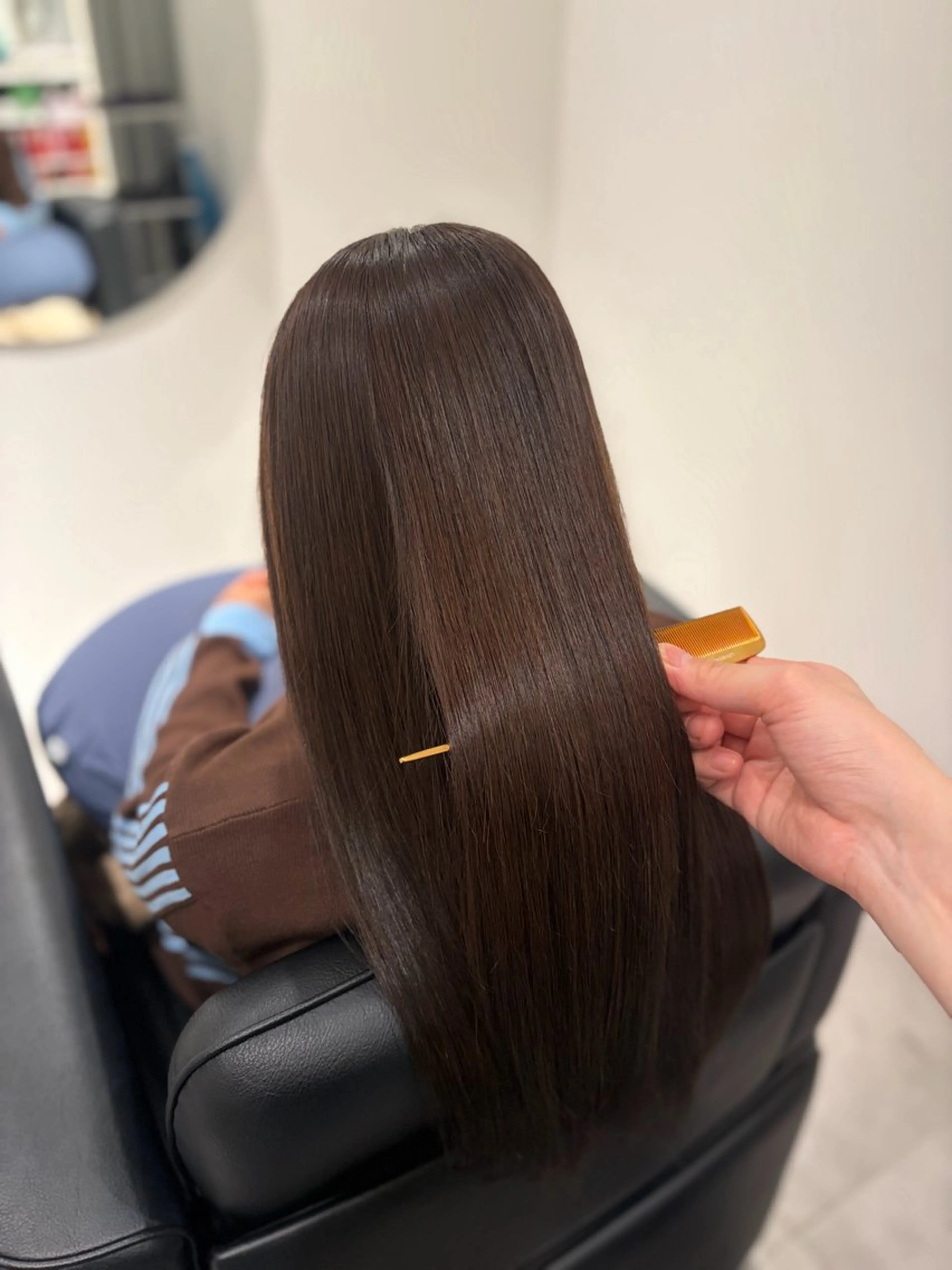 ロング カラー カット ヘアカラー トリートメント 高取大将 /髪質改善/艶髪のヘアスタイル