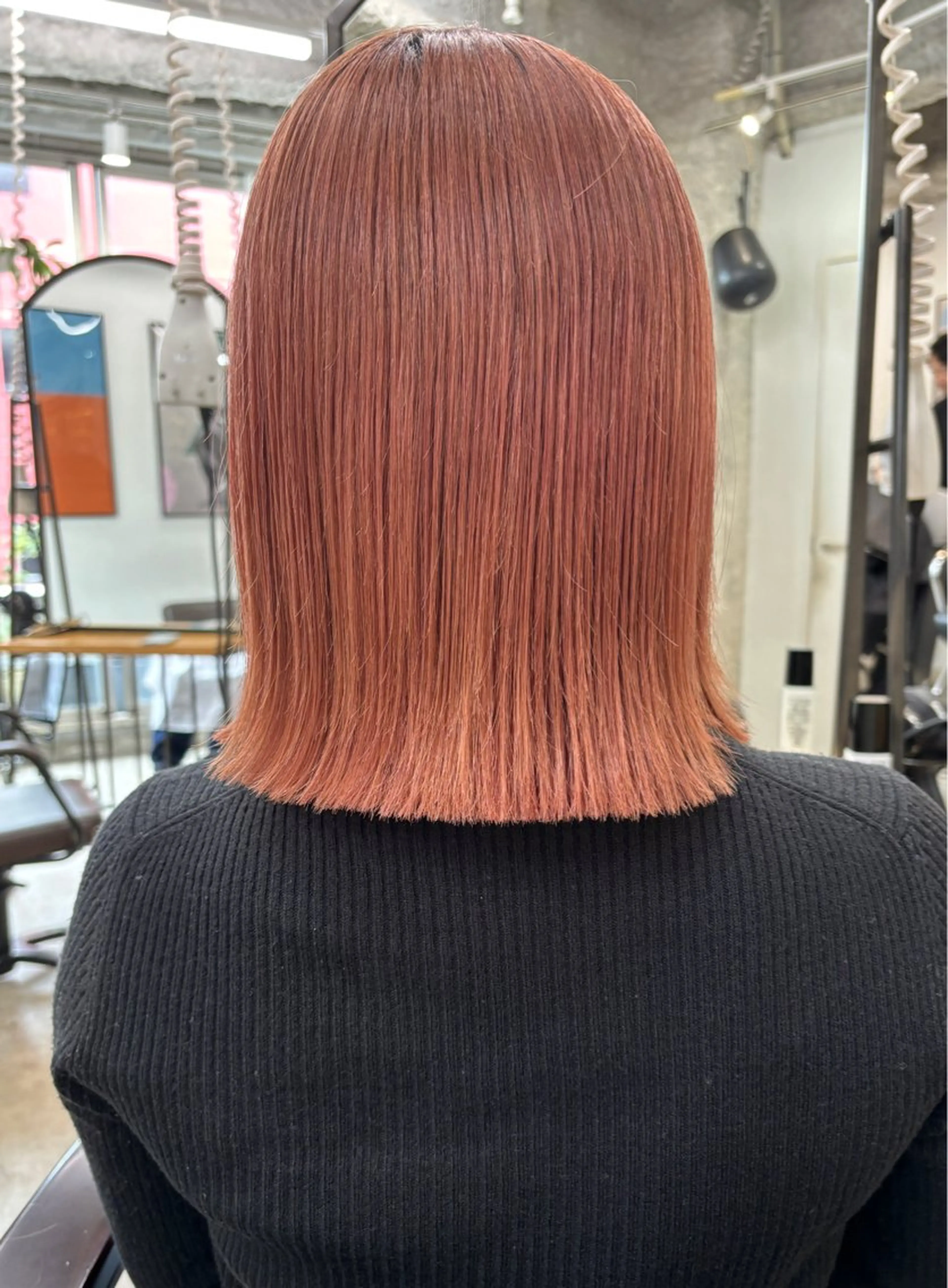 ミディアム ボブ 暖色カラー/天神/ ヘイマサクラのヘアスタイル