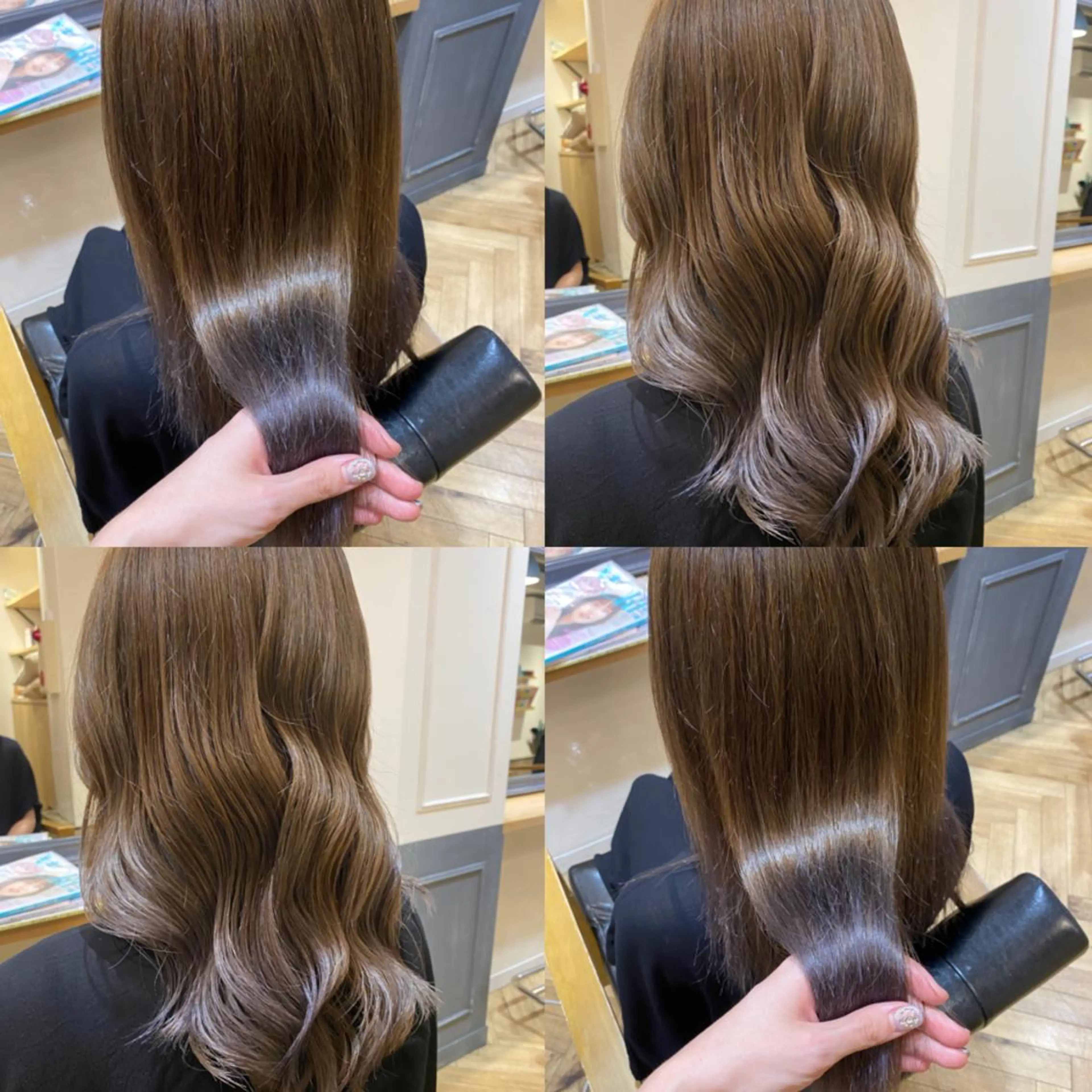 ロング カラー ベージュカラー グラデーションカラー 艶カラー/韓国顔周り 🎀mamiのヘアスタイル