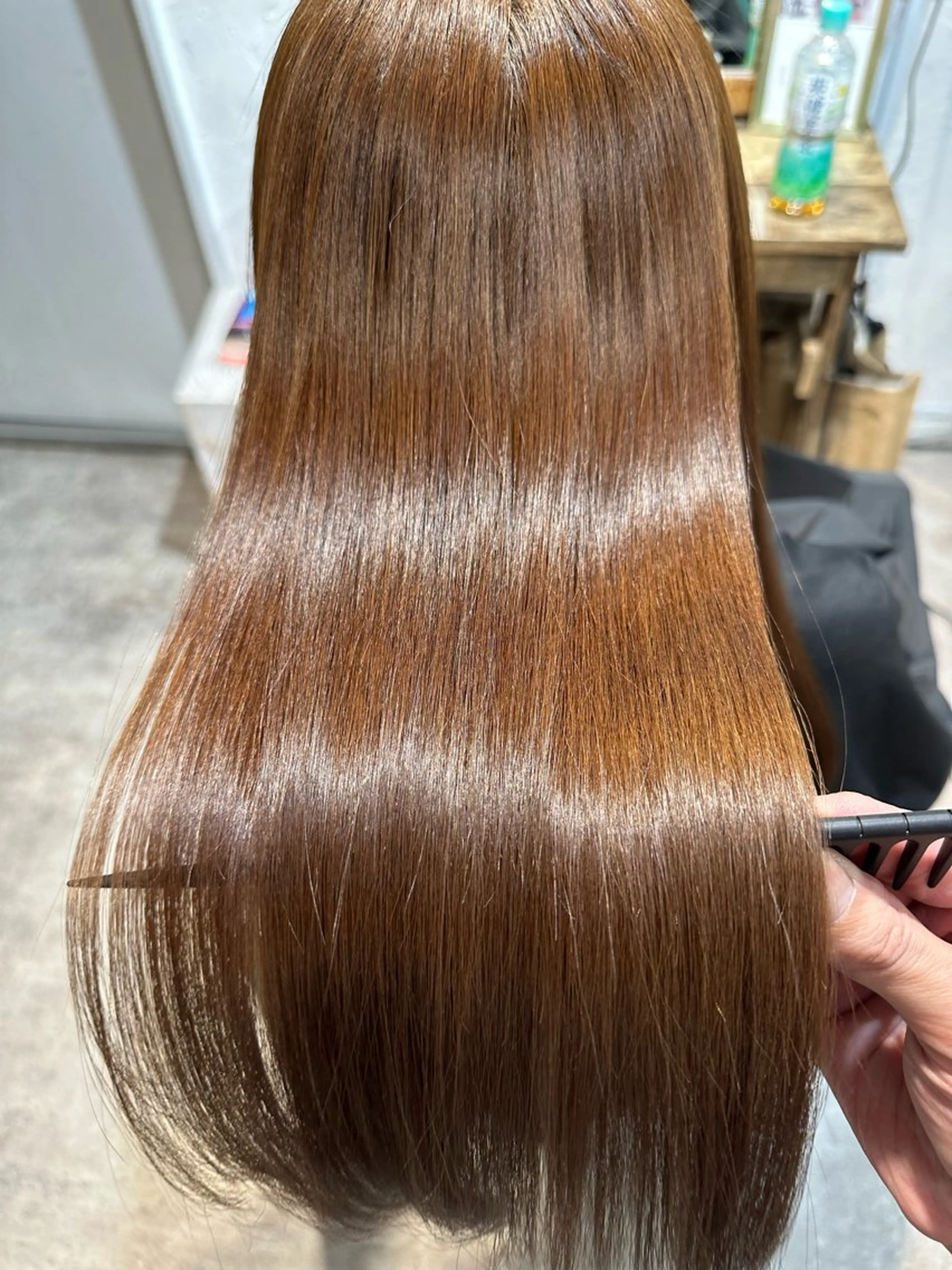 ロング エクステ ハイライト 髪質改善 レイヤーカット 縮毛矯正 fuu。。。銀座所属・美髪質改善✨ 縮毛矯正✨HIDEのヘアスタイル