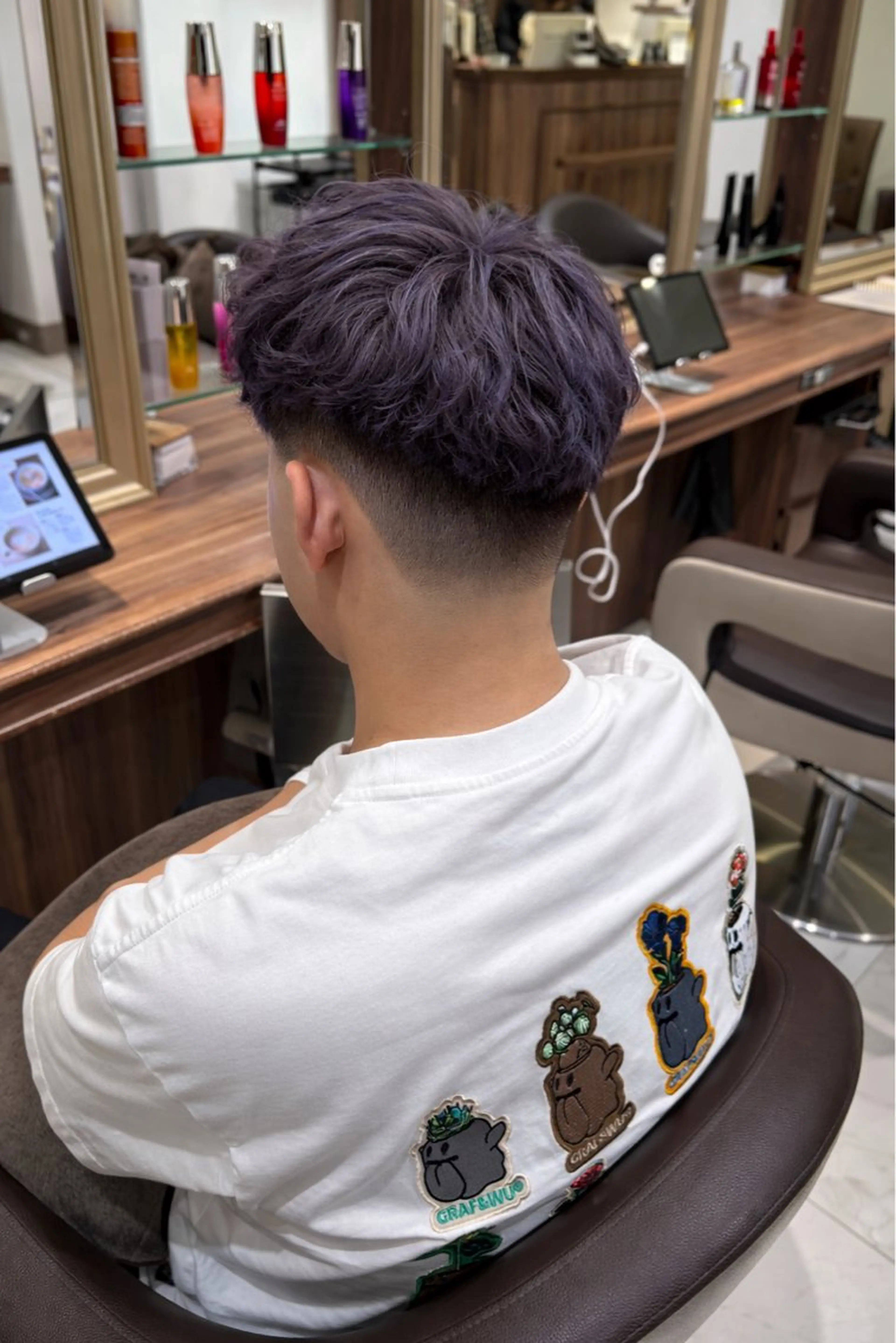 カラー メンズ ヘアカラー 🐾Ash平井 ハセベ🐾のヘアスタイル