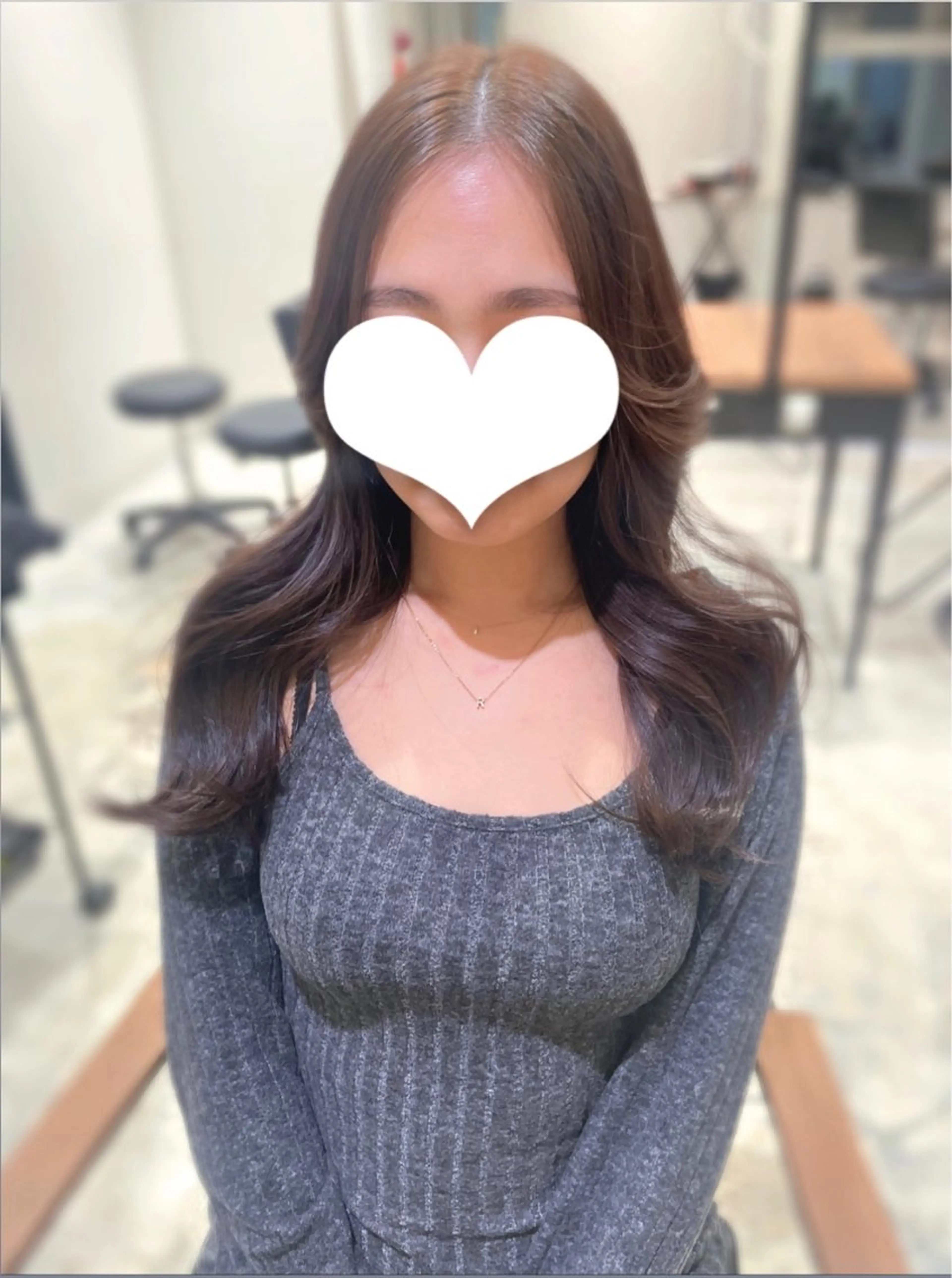 ロング カラー ベージュカラー Cosmepot所属・戸川凜音 とがわりんねのヘアスタイル