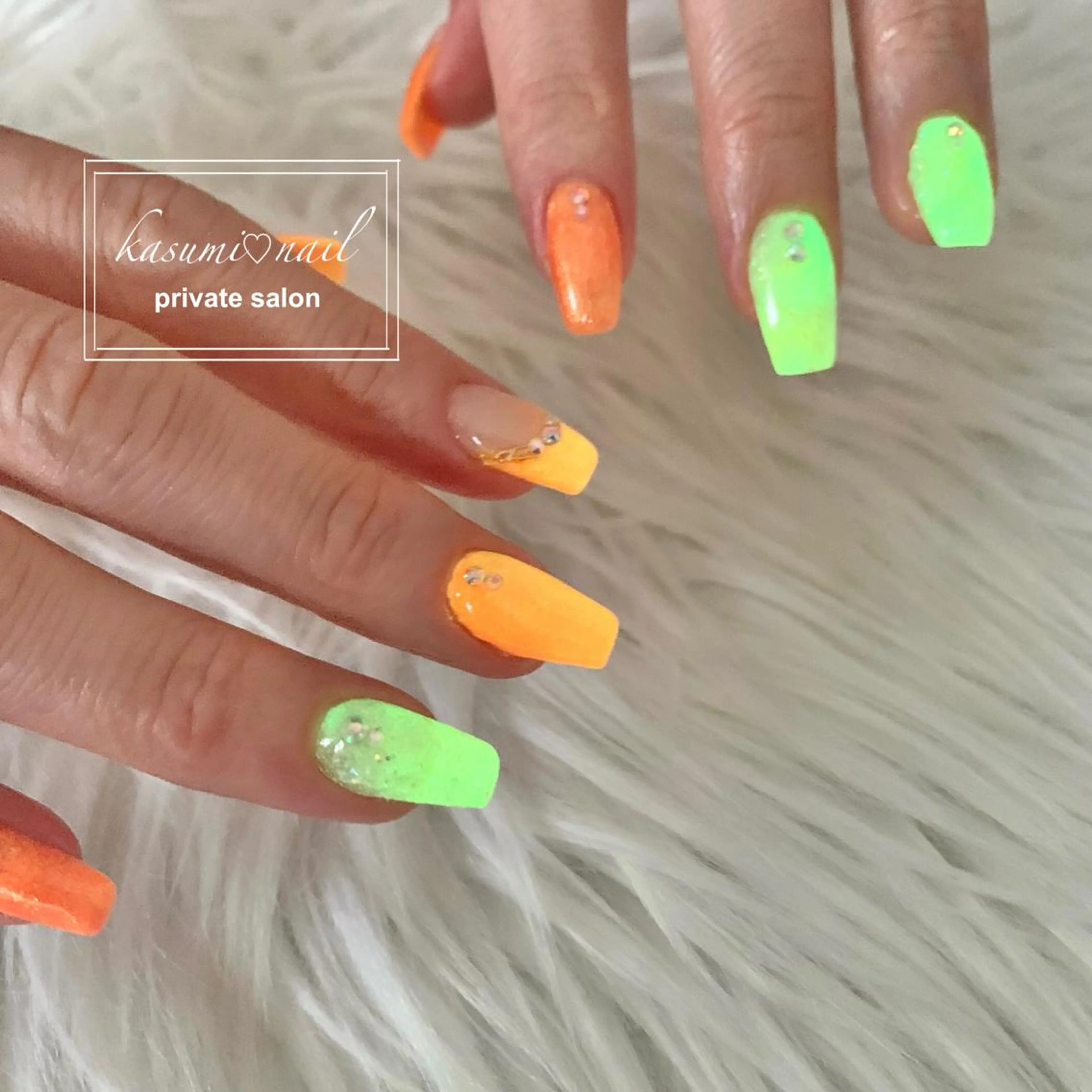 ネイル アートネイル フットネイル フレンチネイル ロングネイル マグネットネイル KASUMI♡ Nailのネイルデザイン