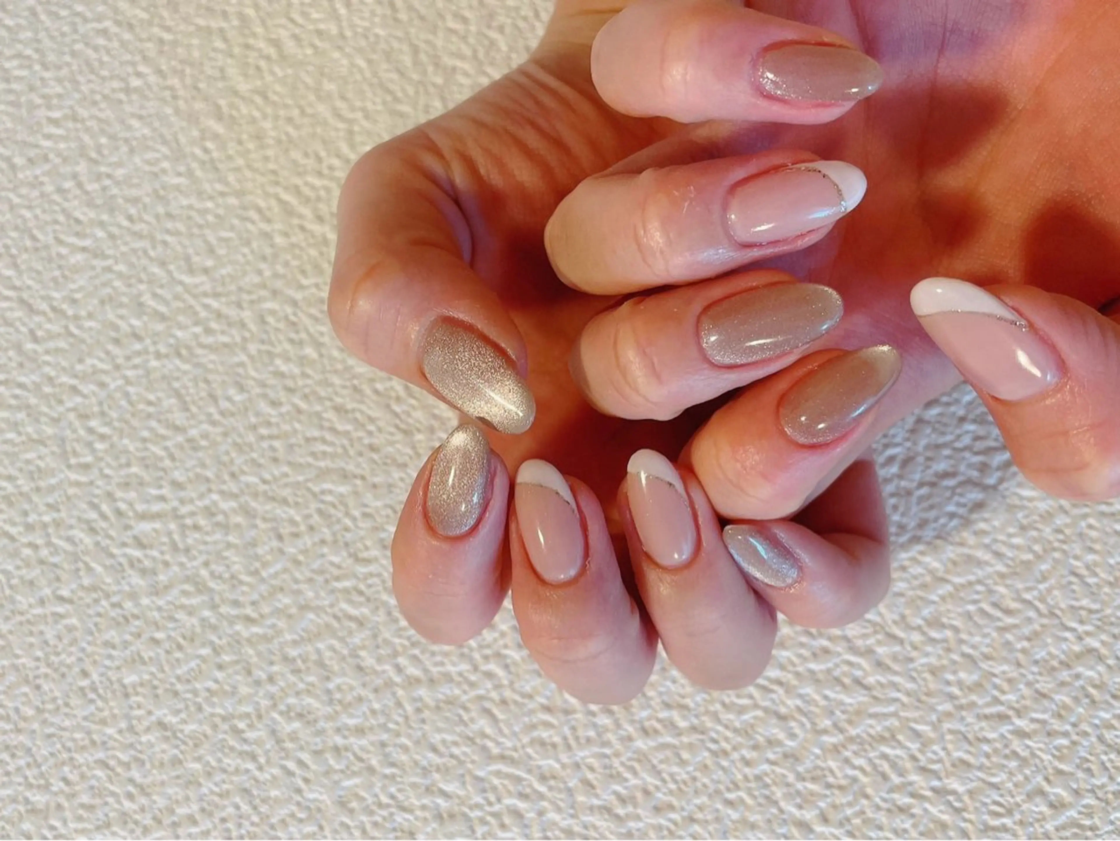 ネイル フレンチネイル ジェルネイル 韓国ネイル マグネットネイル メンズネイル kiki nail たまプラーザのネイルデザイン