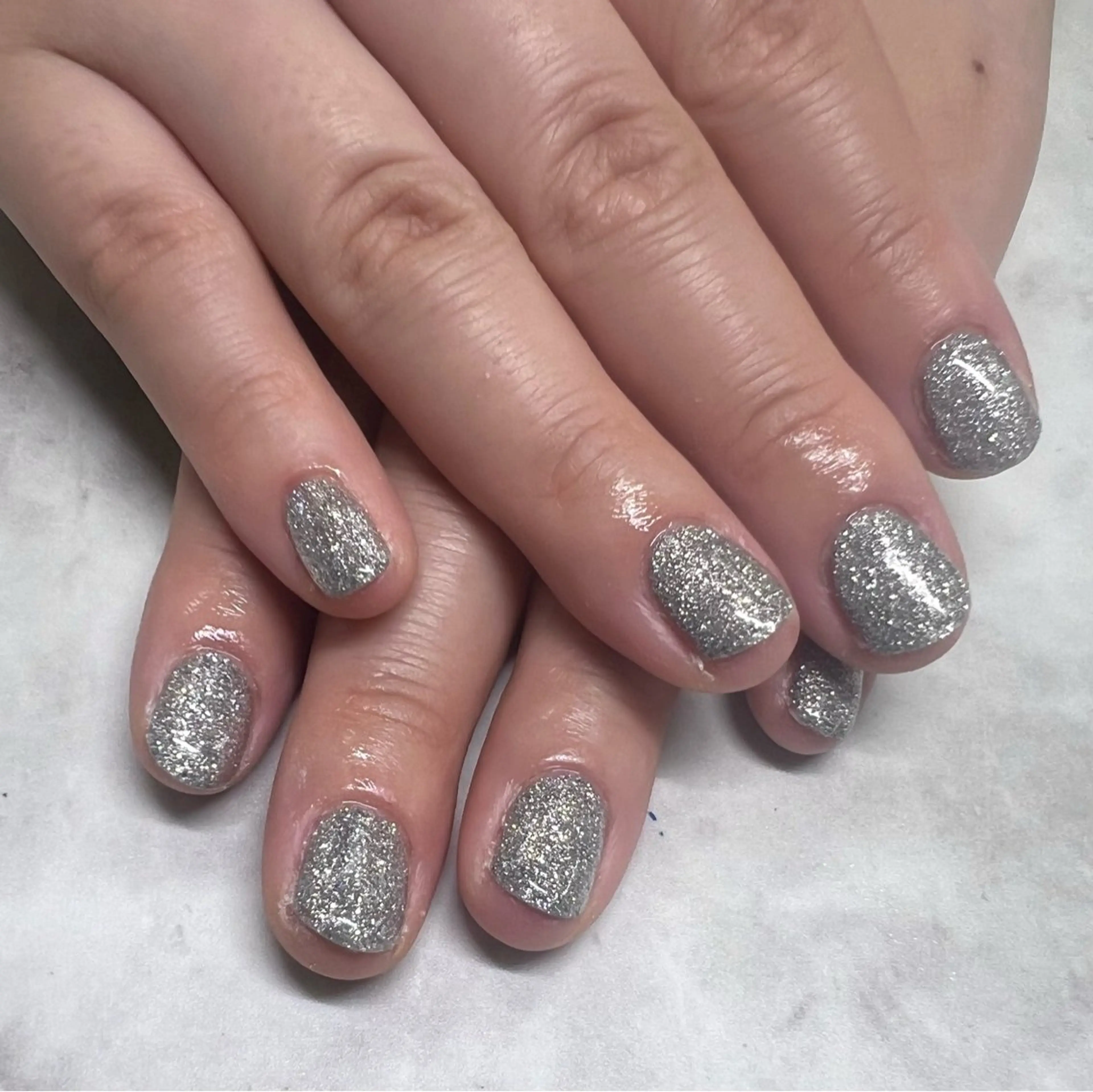 ネイル シルバー ハンドネイル Bianca Yoshidaのネイルデザイン