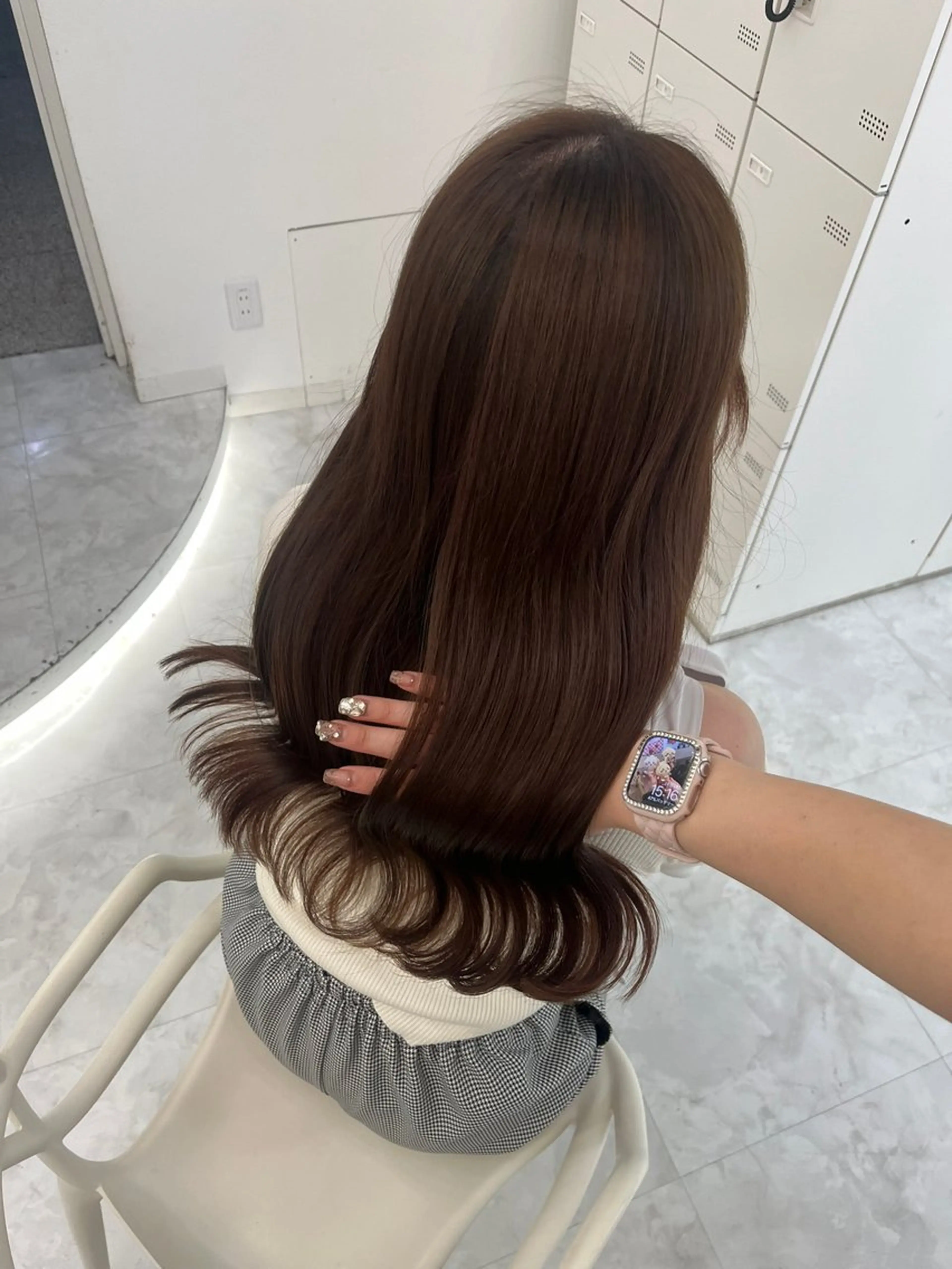 ロング カラー ヘアアレンジ ヘアカラー ヘッドスパ ヘアセット 🫧‪🎀うる艶暖色 🏹Nanako🎀のヘアスタイル