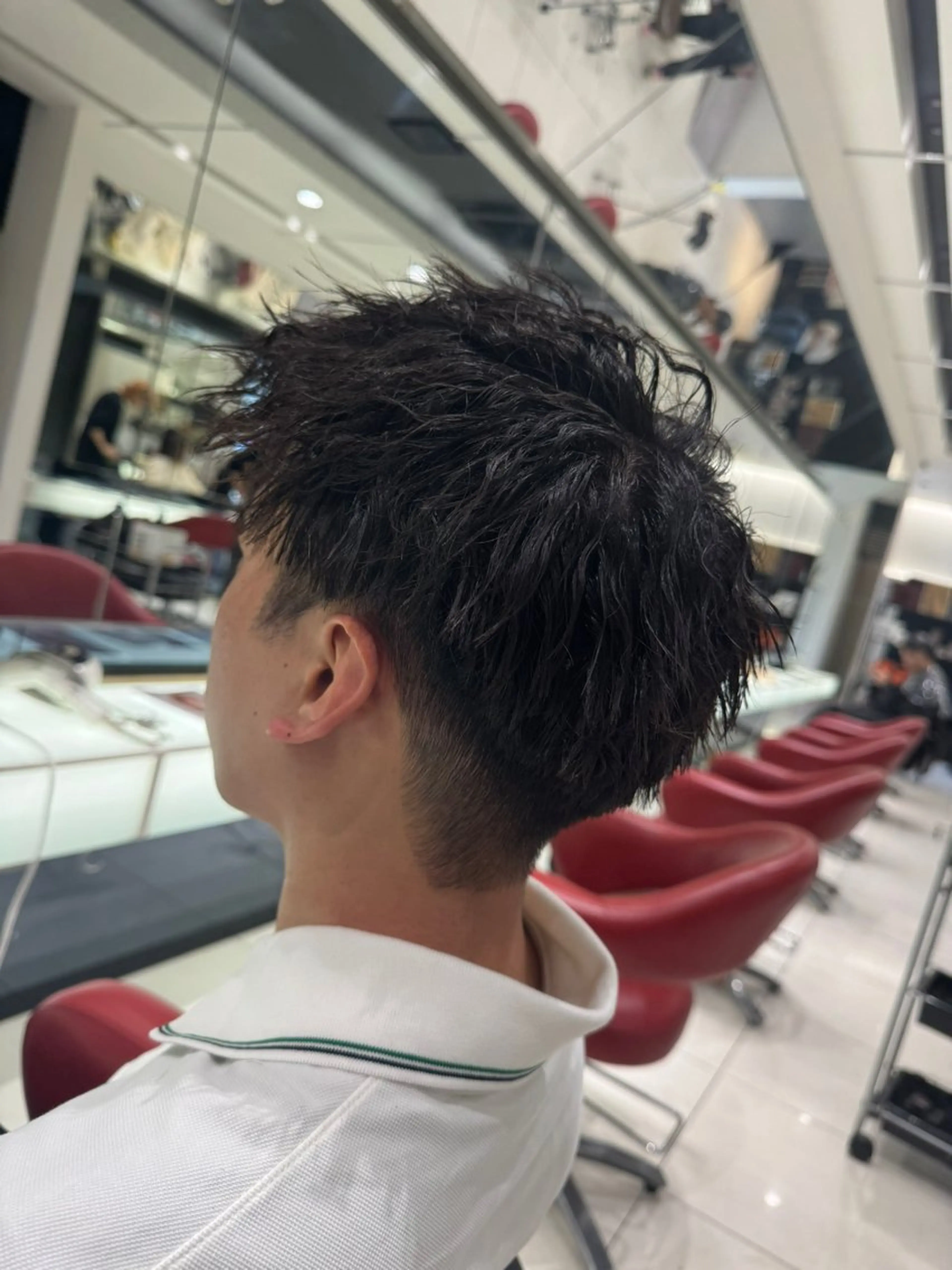 ミディアム ミディアムパーマ カット パーマ トリートメント メンズ/メンズパーマ 服部太地のヘアスタイル