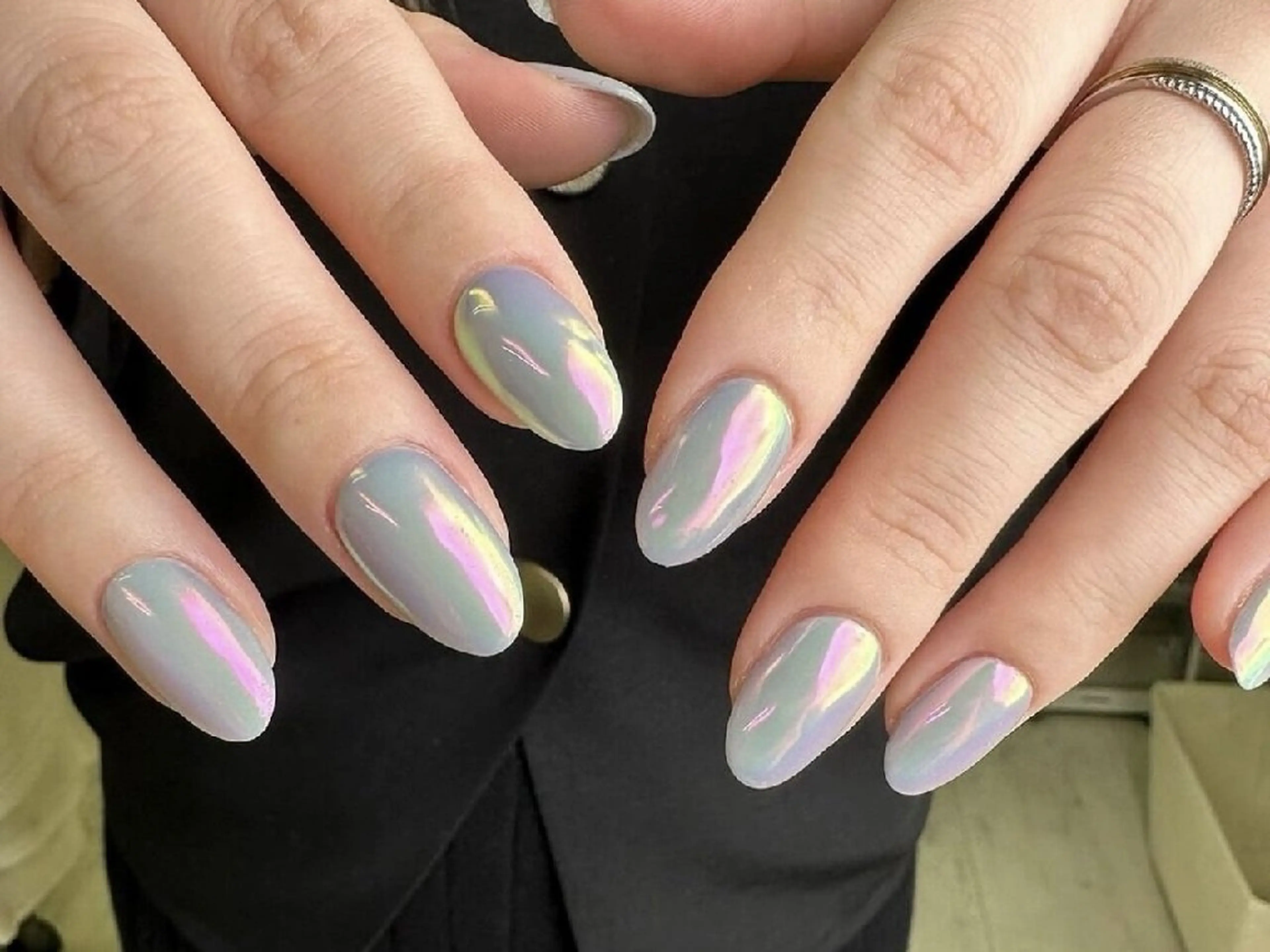 ネイル オーロラネイル ワンカラーネイル CLEMORE NAIL所属・CLEMORE NAILのネイルデザイン