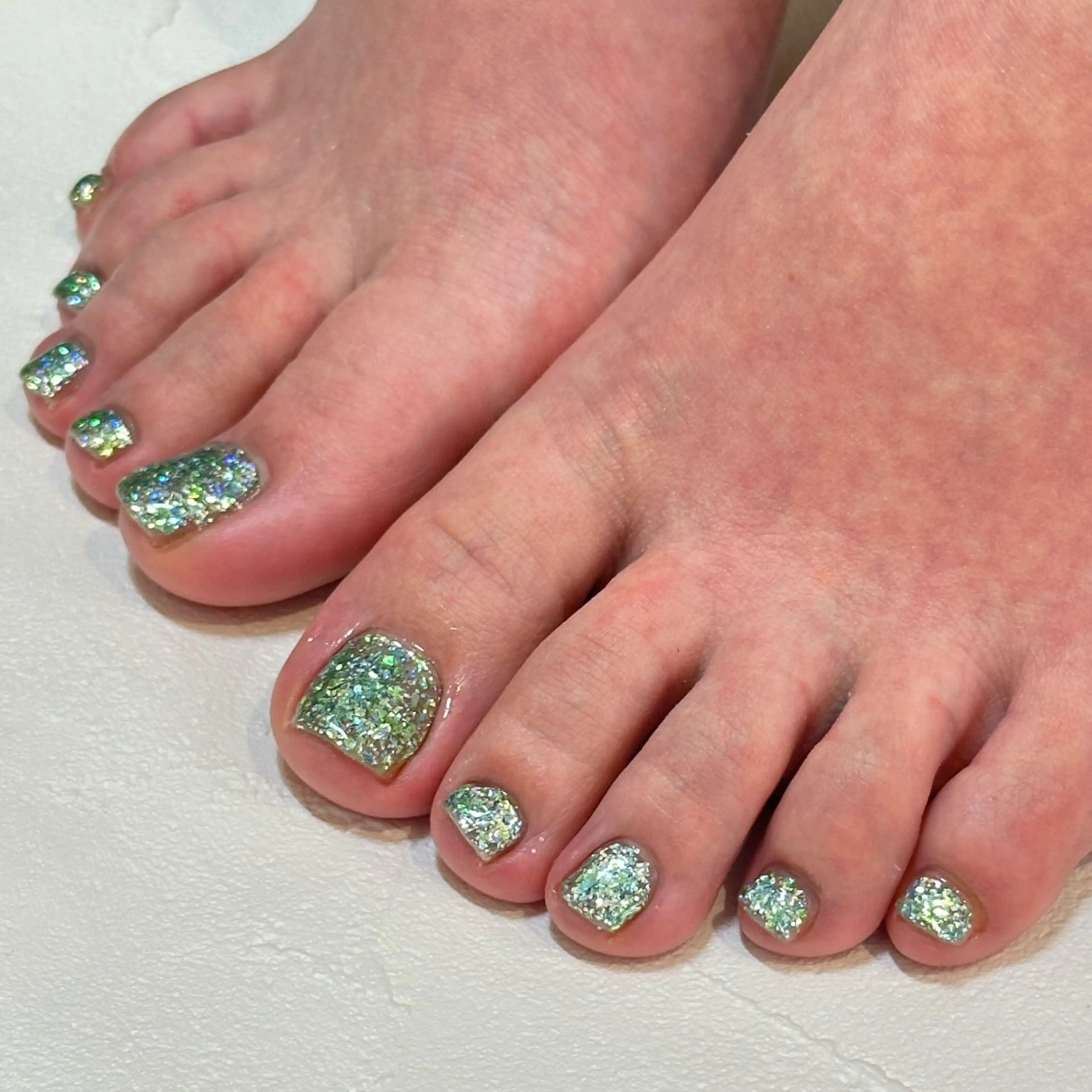 ネイル ラメ(グリッター) ワンカラーネイル ひらい さなのネイルデザイン