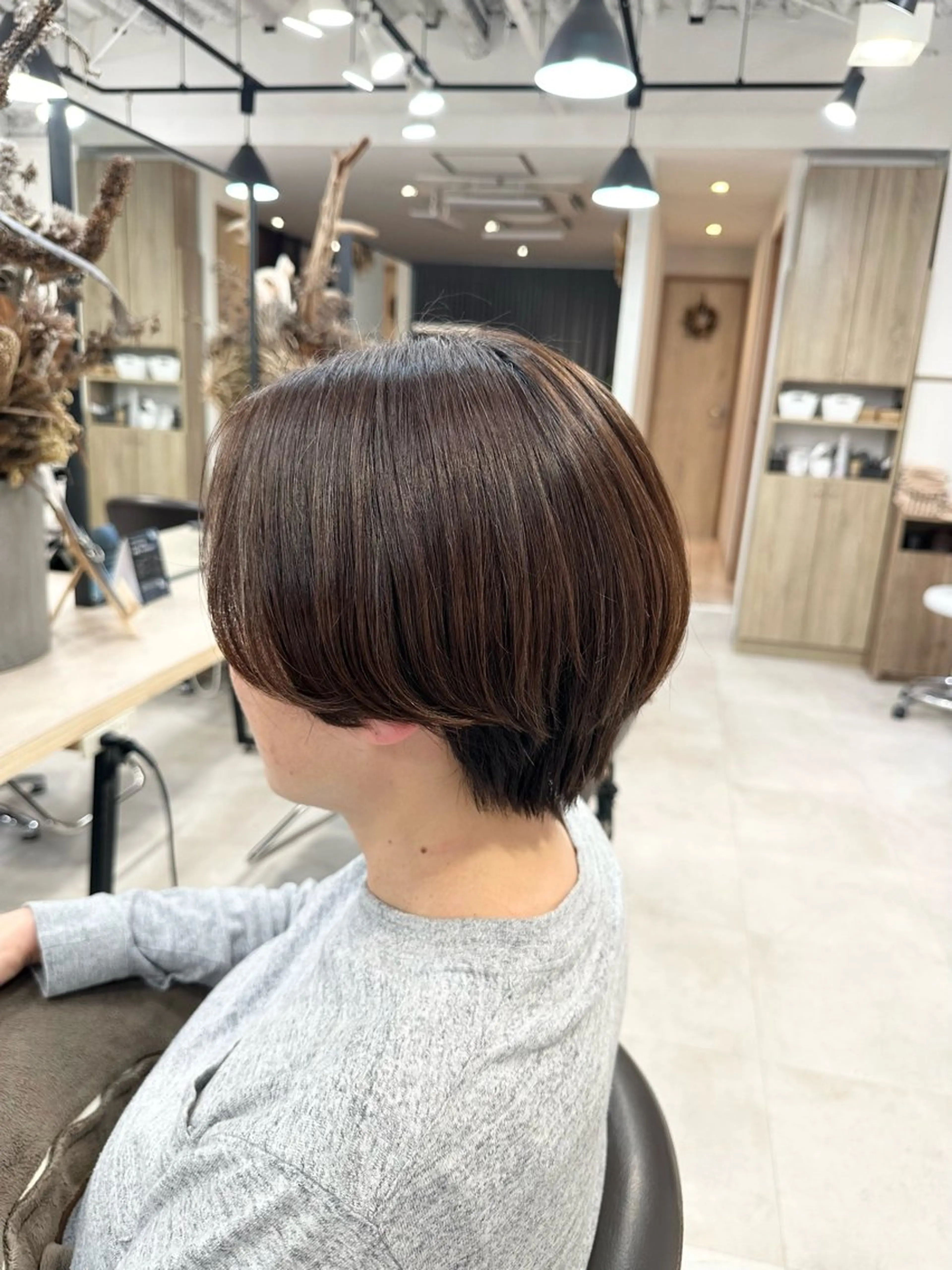 ショート 地毛風縮毛矯正 / ショート/ボブ/平山のヘアスタイル