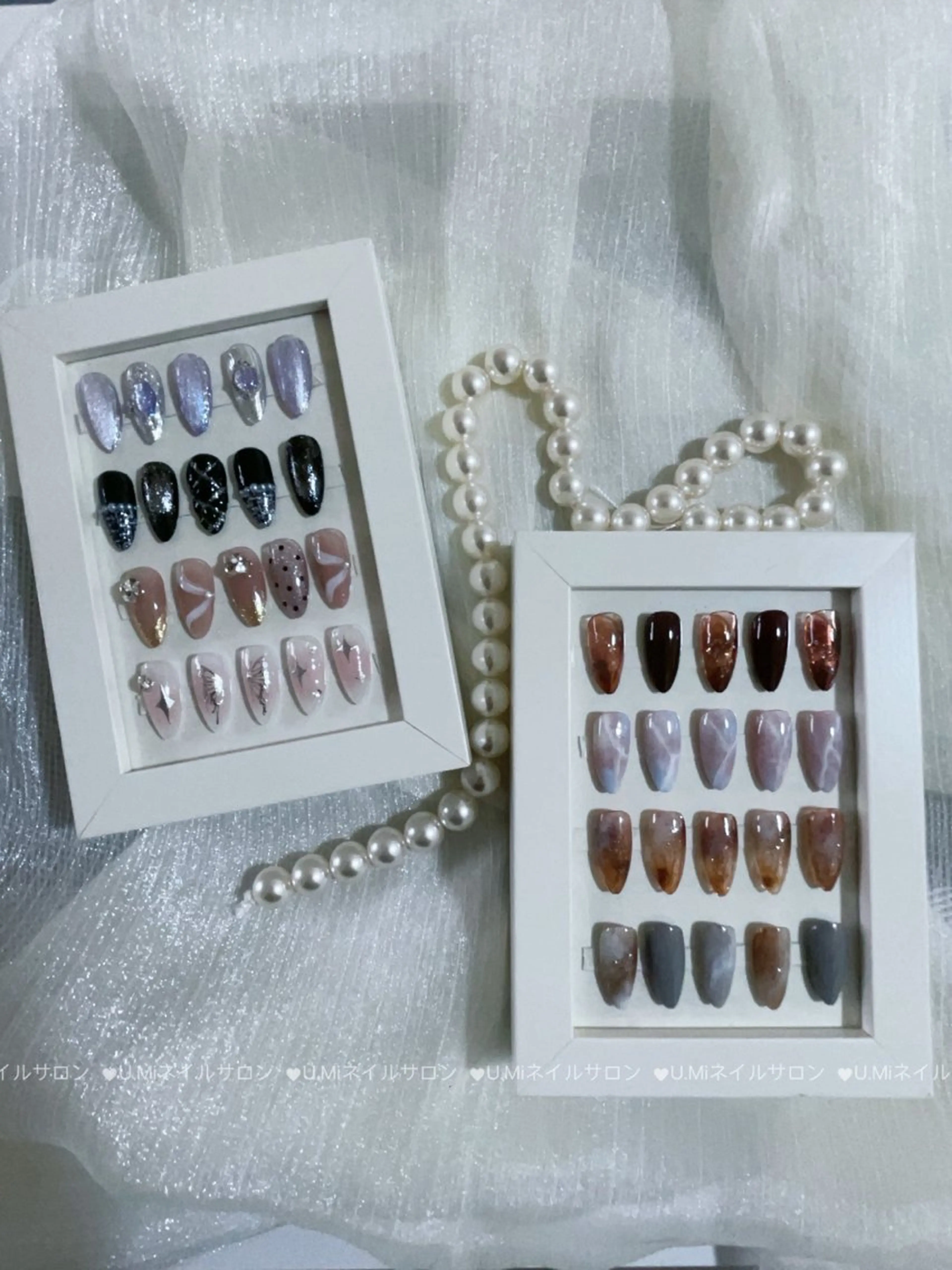 ネイル ジェルネイル ホログラムネイル ソフトジェル ストーンネイル ユミ nailのネイルデザイン