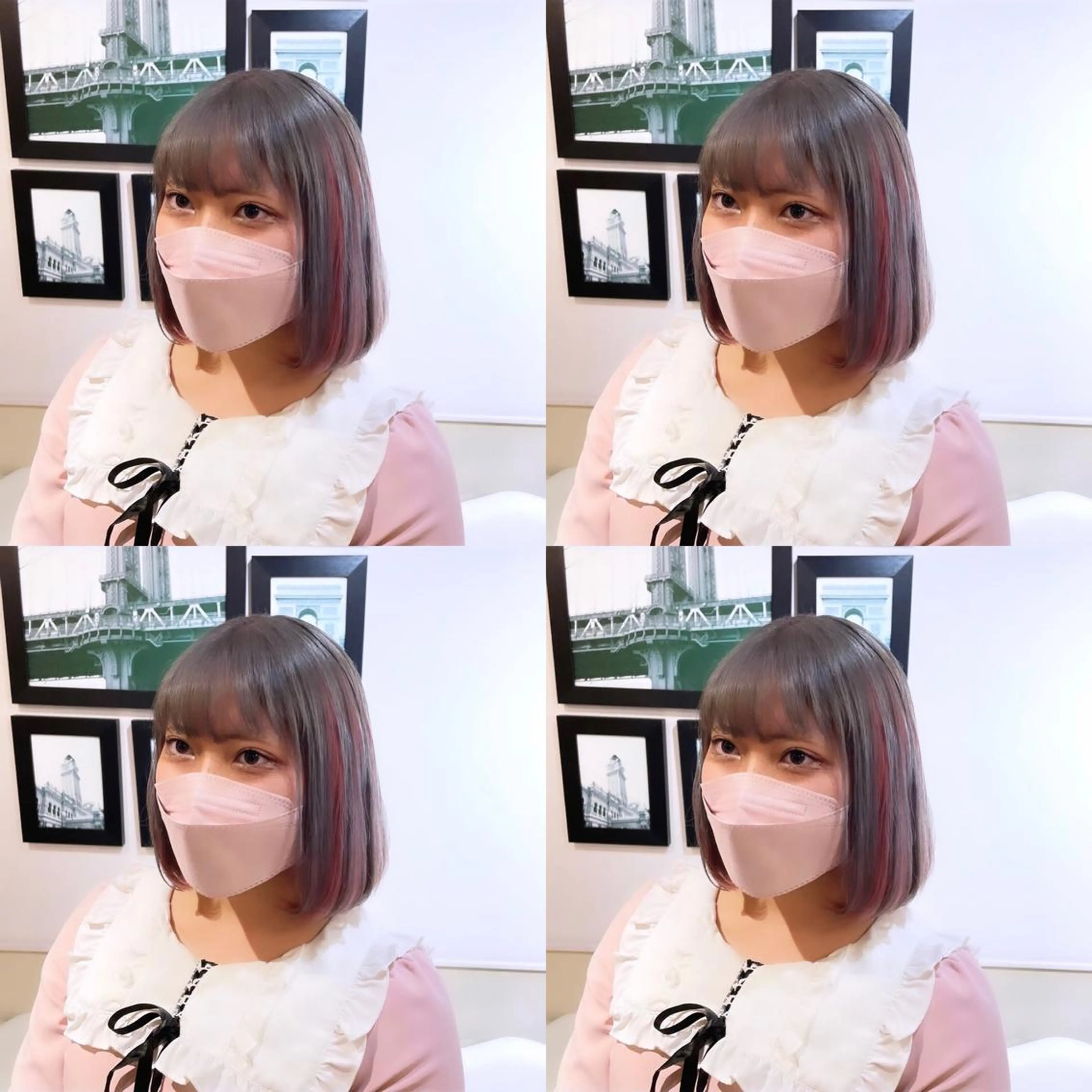 ミディアム カラー インナーカラー ピンクカラー 🌟トップデザイナー 高橋🌟のヘアスタイル